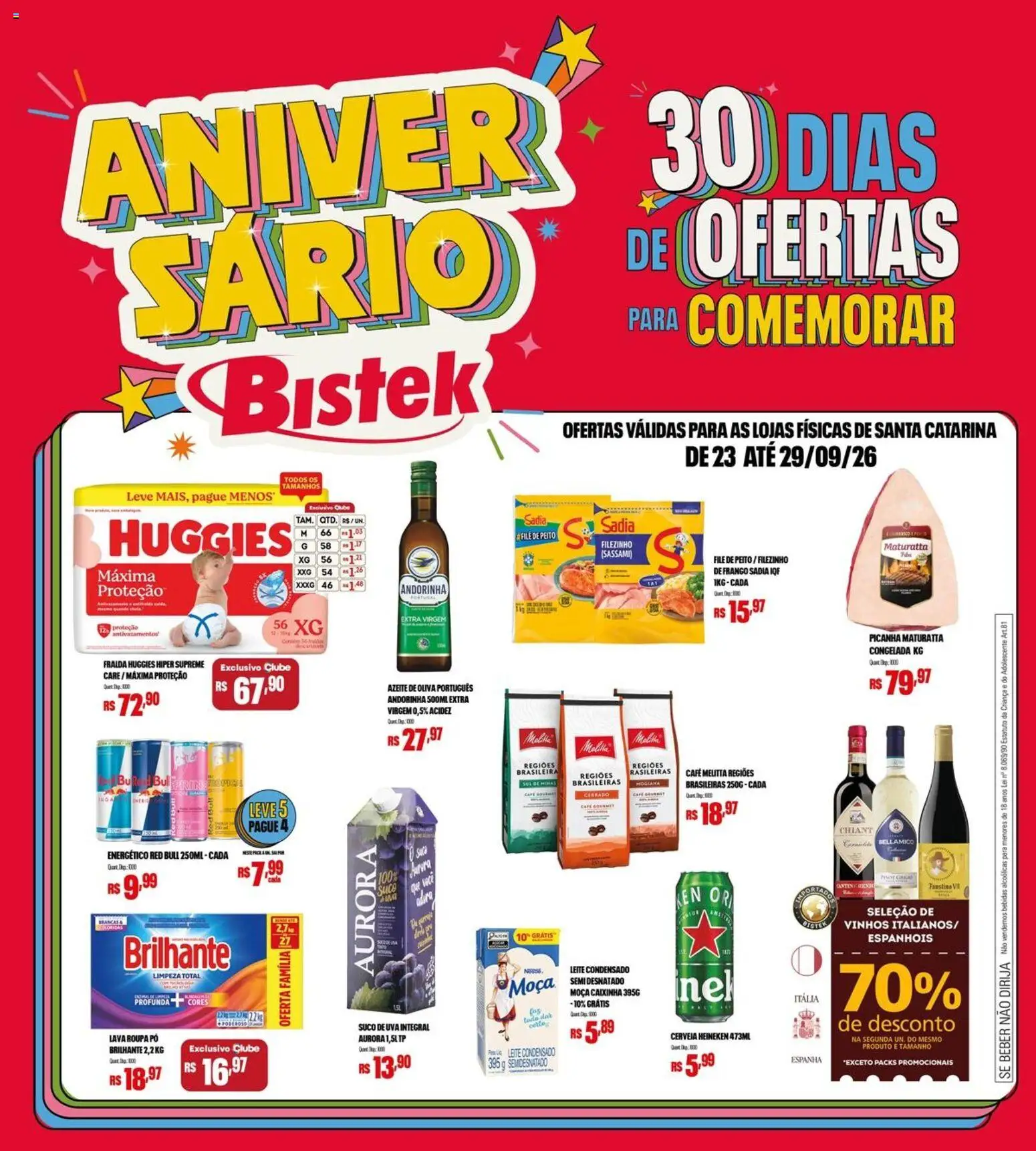 Pré-Visualização do folheto "Bistek Supermercados - Ofertas da semana" da loja Bistek Supermercados válido a partir de 23/09/2026