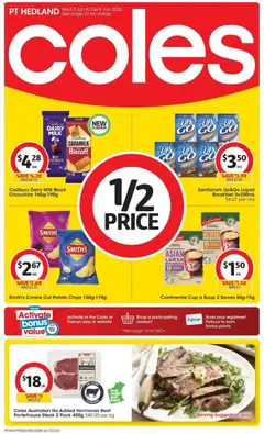 Preview of catalogue Coles catalogue PT Hedland from shop Coles valid 03/06/2026