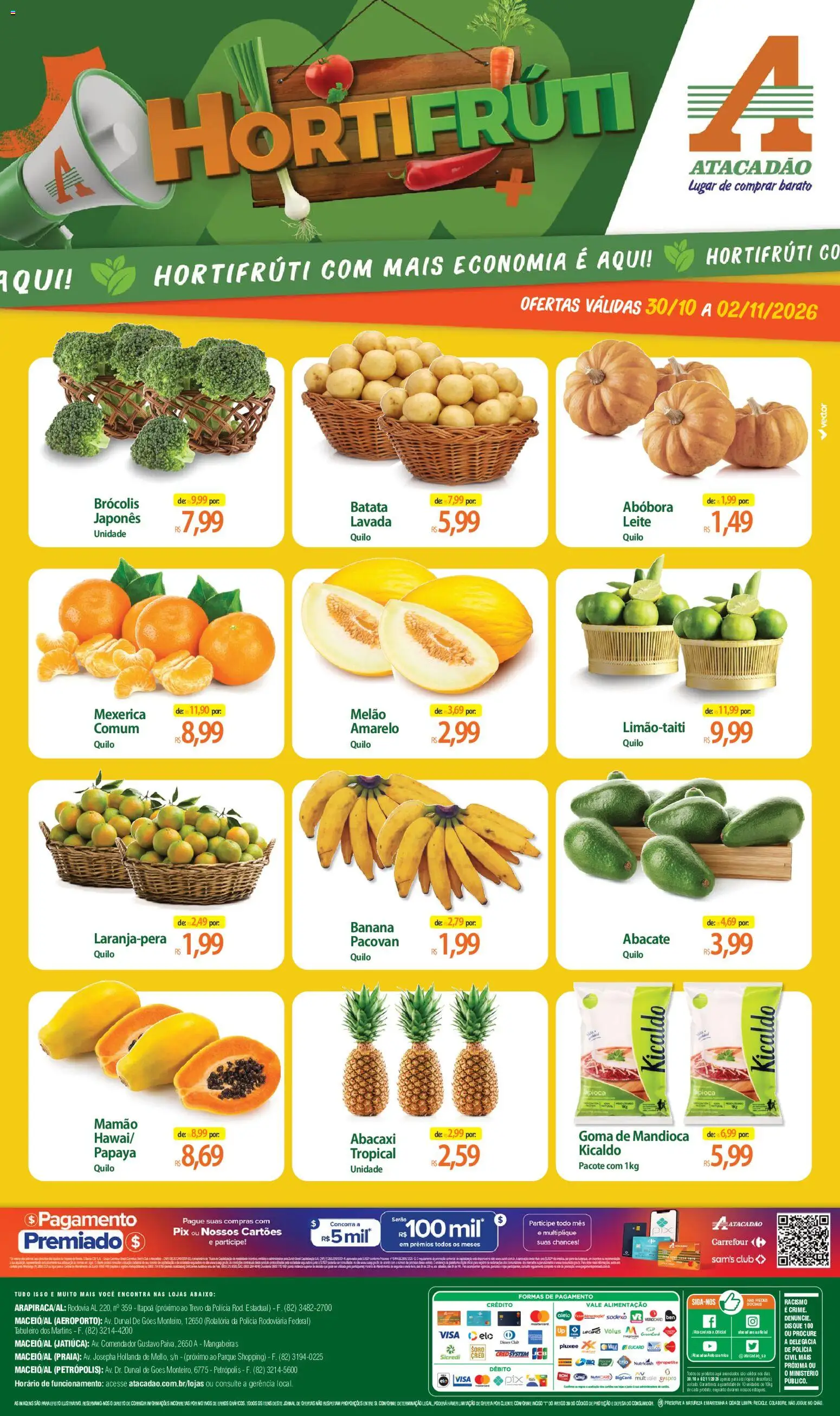 Pré-Visualização do folheto "Atacadão ofertas - AL" da loja Atacadão válido a partir de 30/10/2026