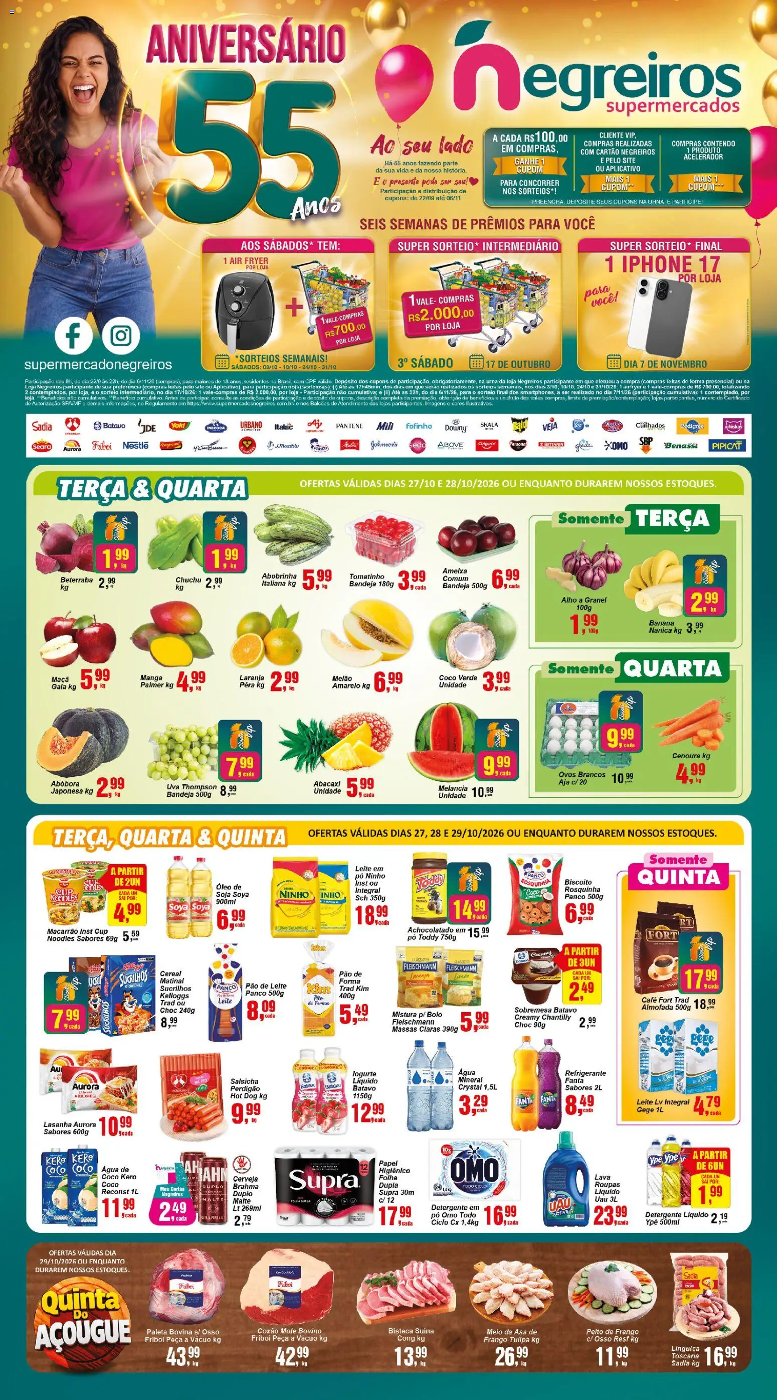Pré-Visualização do folheto "Negreiros - Ofertas da semana" da loja Negreiros válido a partir de 27/10/2026