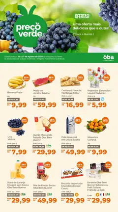 Pré-Visualização do folheto "Oba Hortifruti - Ofertas da semana" da loja Oba Hortifruti válido a partir de 25/08/2026