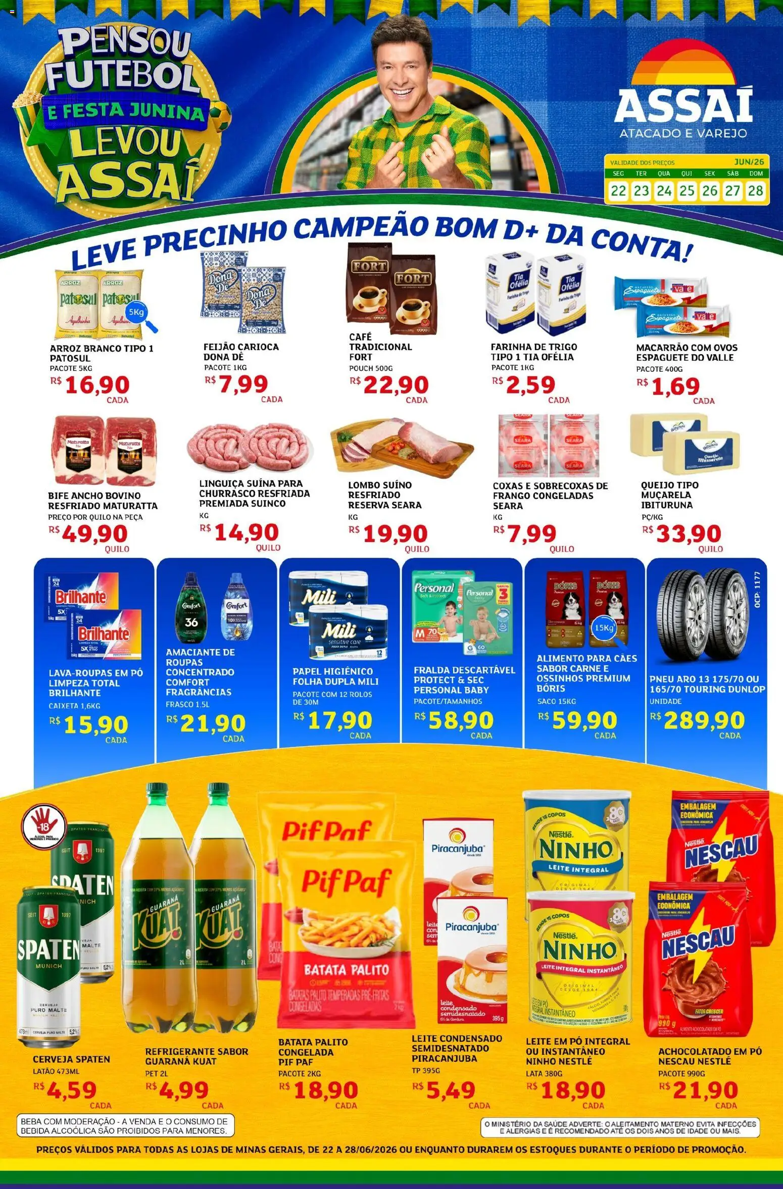 Pré-Visualização do folheto "Assaí Atacadista ofertas - MG" da loja Assaí Atacadista válido a partir de 22/06/2026