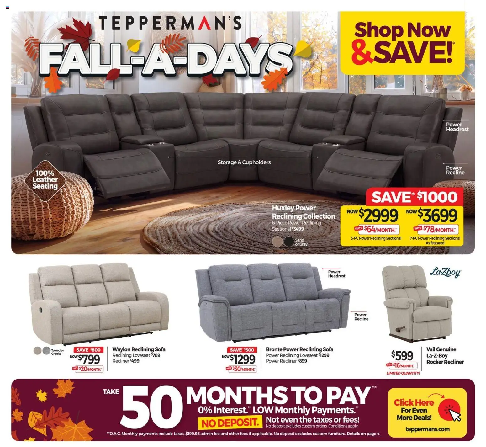 Preview of leaflet Tepperman's flyer - Fall a days from shop Tepperman's is valid from Sep 25, 2026