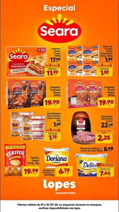 Pré-Visualização do folheto "Lopes Supermercados ofertas Seara" da loja Lopes Supermercados válido a partir de 01/09/2026