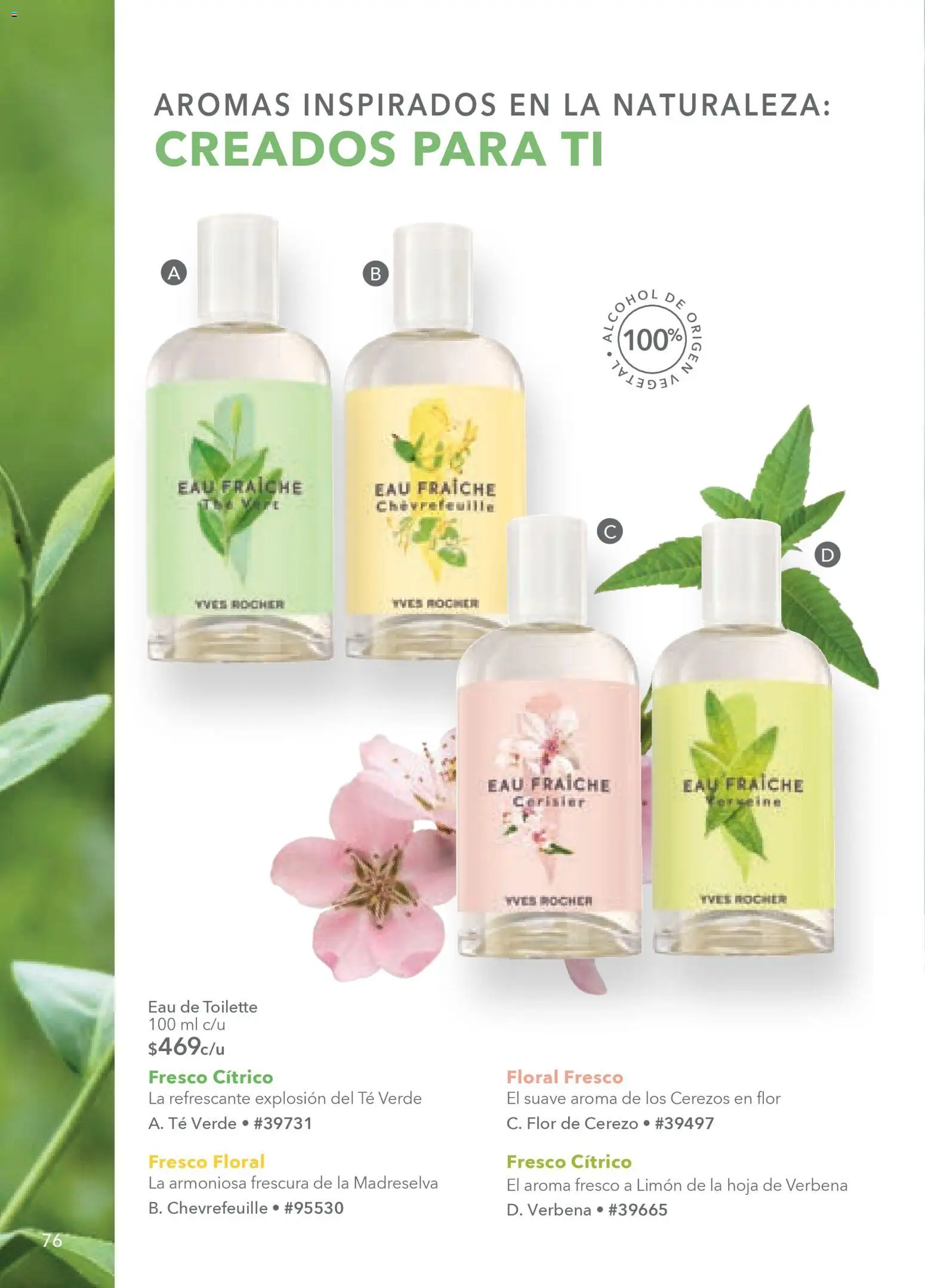Vista previa las ofertas de la tienda Yves Rocher - Campaña 4 2026 desde el 03/03/2026 - Té, Limón, Eau de toilette, Té verde