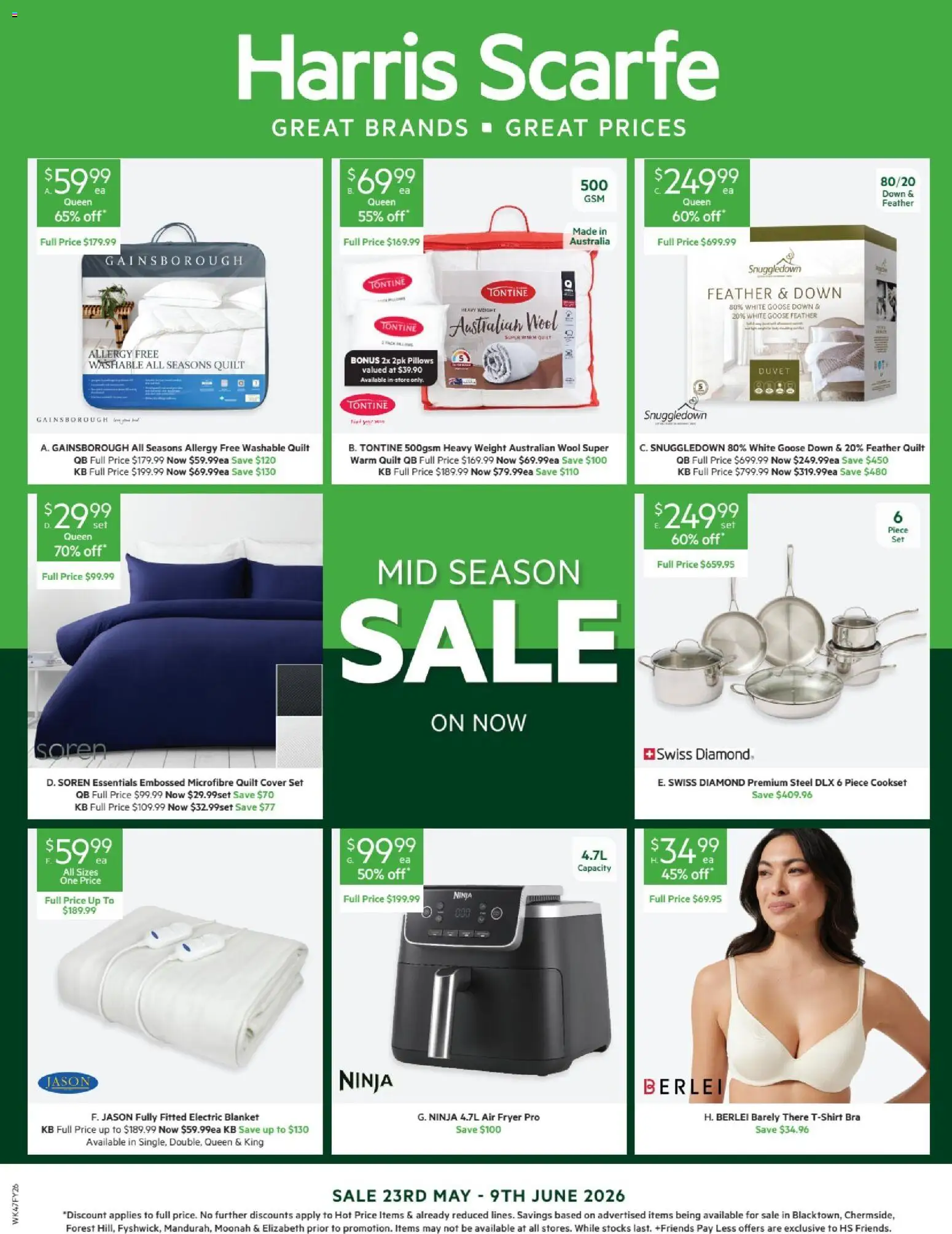 Preview of catalogue Harris Scarfe catalogue from shop Harris Scarfe valid 22/05/2026