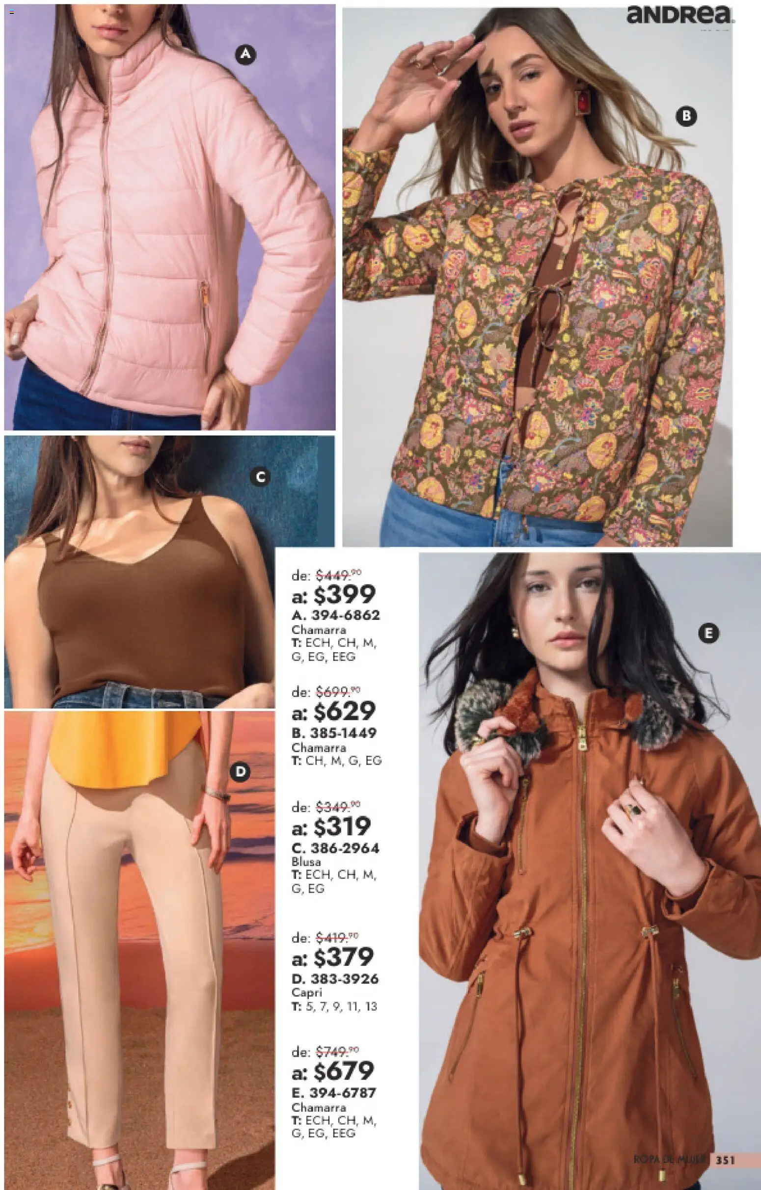 Vista previa las ofertas de la tienda Andrea - Andrea catálogo Outlet desde el 26/07/2026 