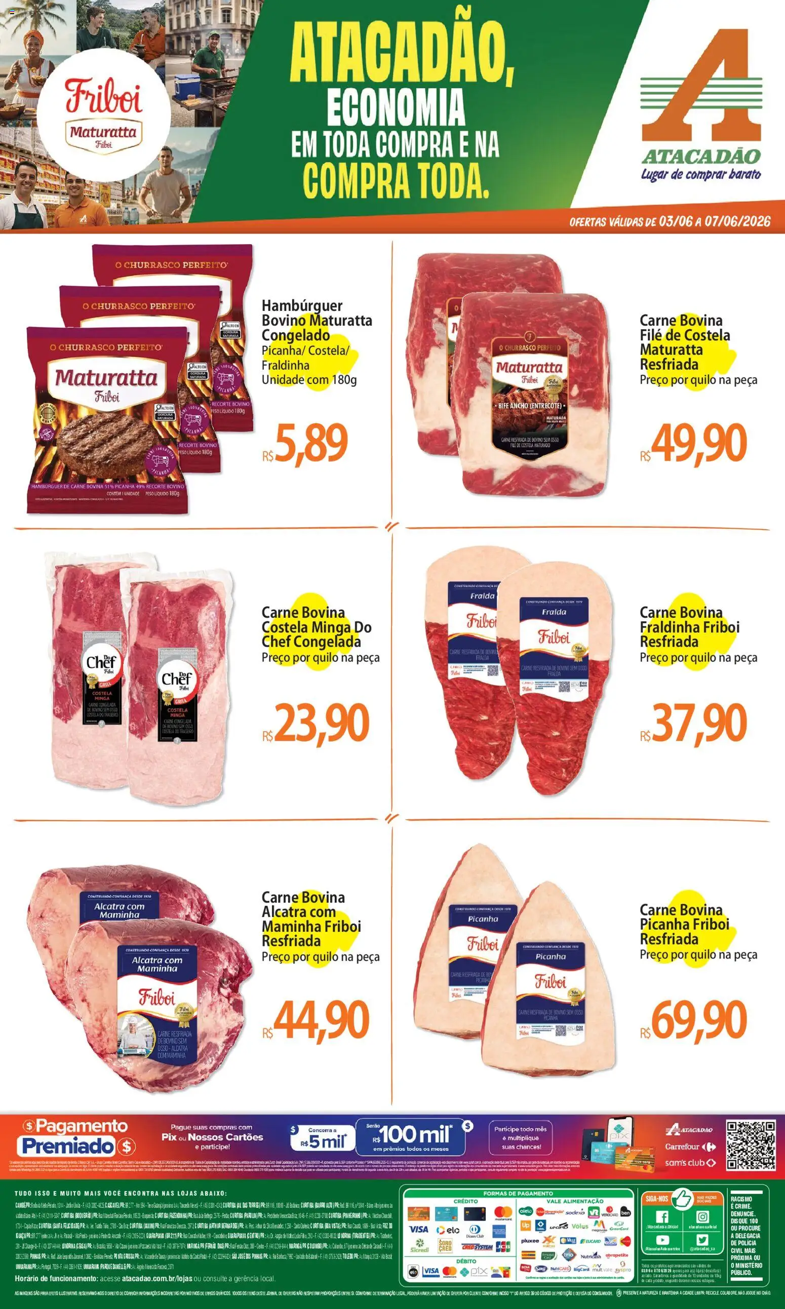 Pré-Visualização do folheto "Atacadão ofertas - PR" da loja Atacadão válido a partir de 03/06/2026