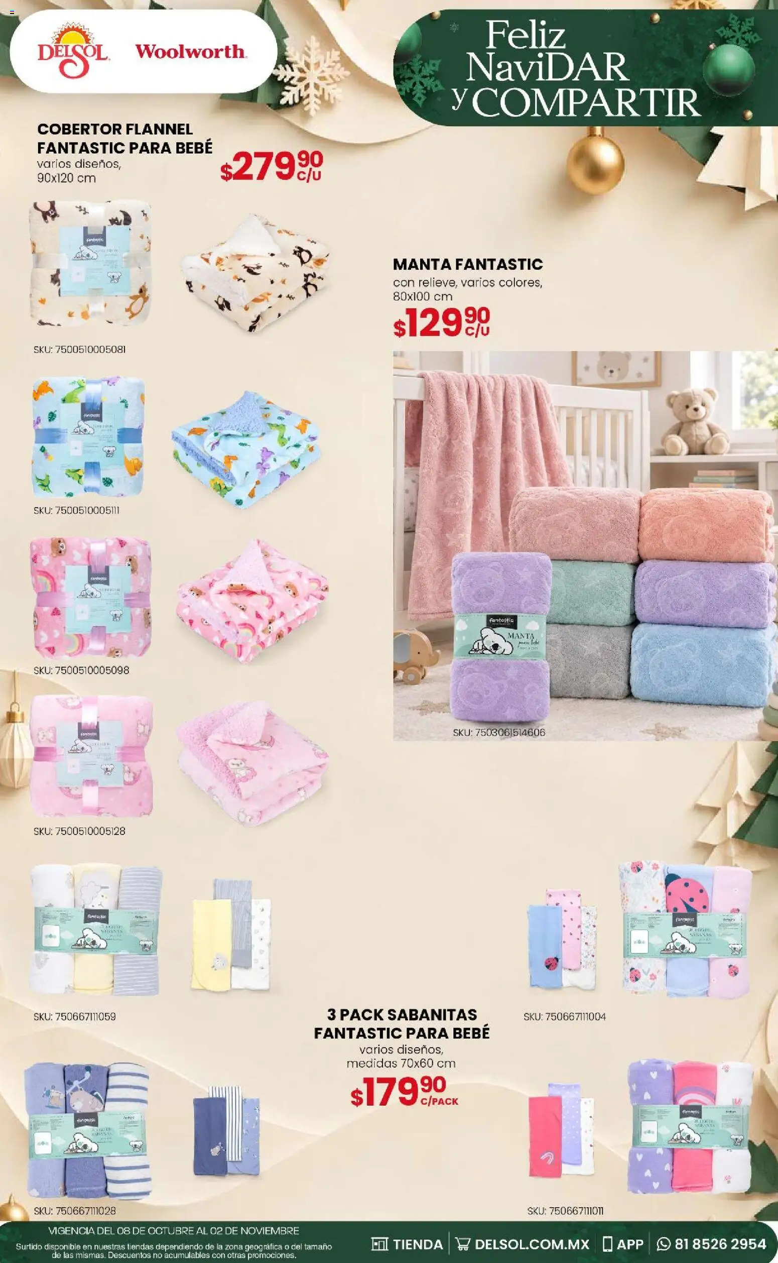 Vista previa las ofertas de la tienda Del Sol y Woolworth - Del Sol y Woolworth - Feliz NaviDar y Compartir desde el 08/10/2026 