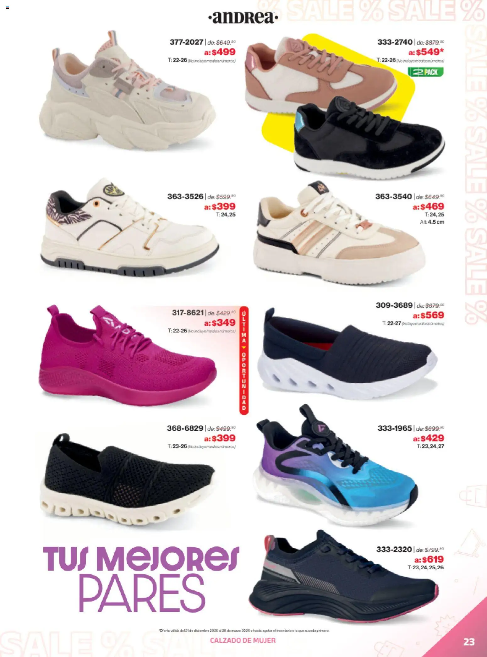 Vista previa las ofertas de la tienda Andrea - Catálogo Outlet desde el 21/12/2025 