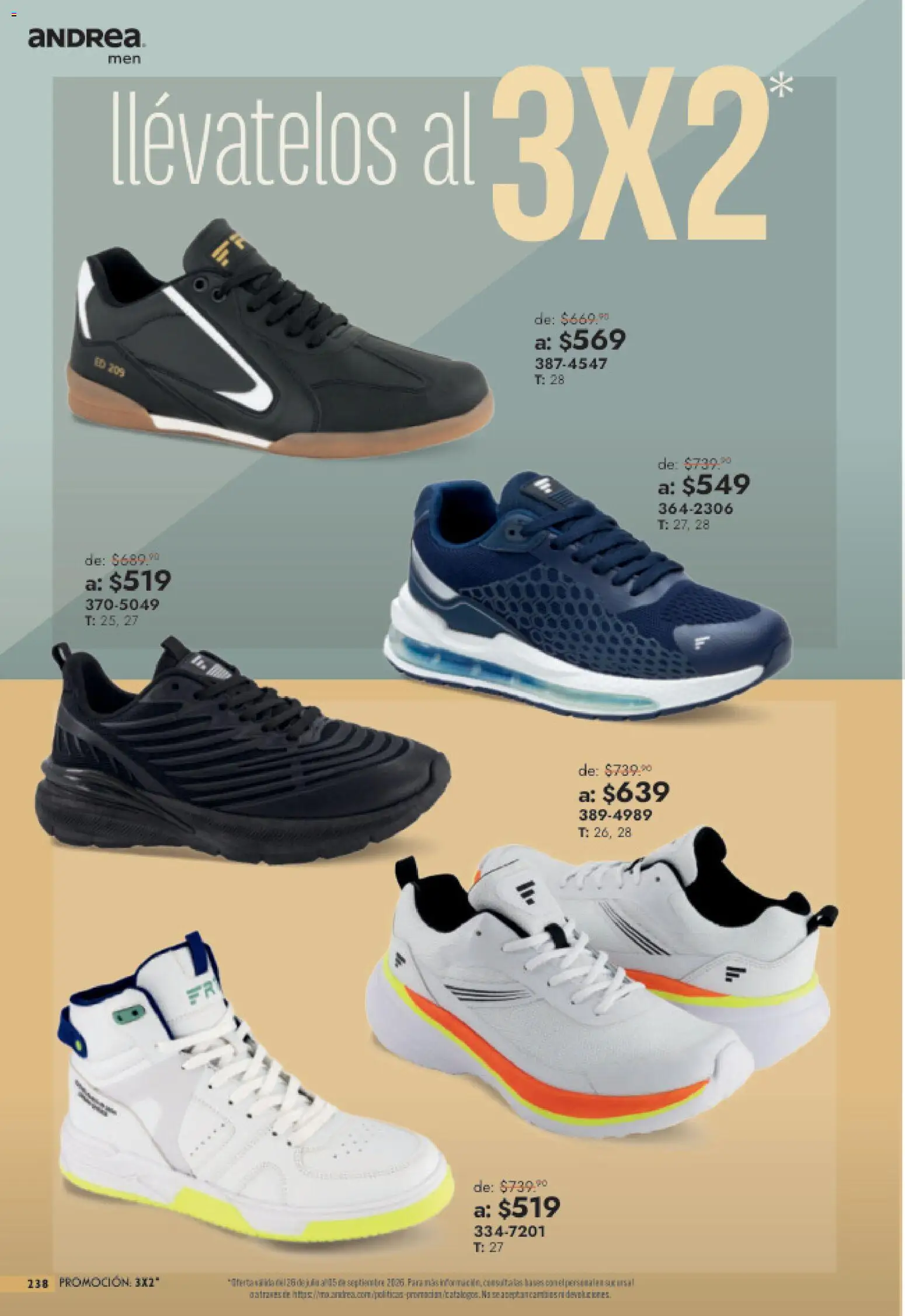 Vista previa las ofertas de la tienda Andrea - Andrea catálogo Outlet desde el 26/07/2026 
