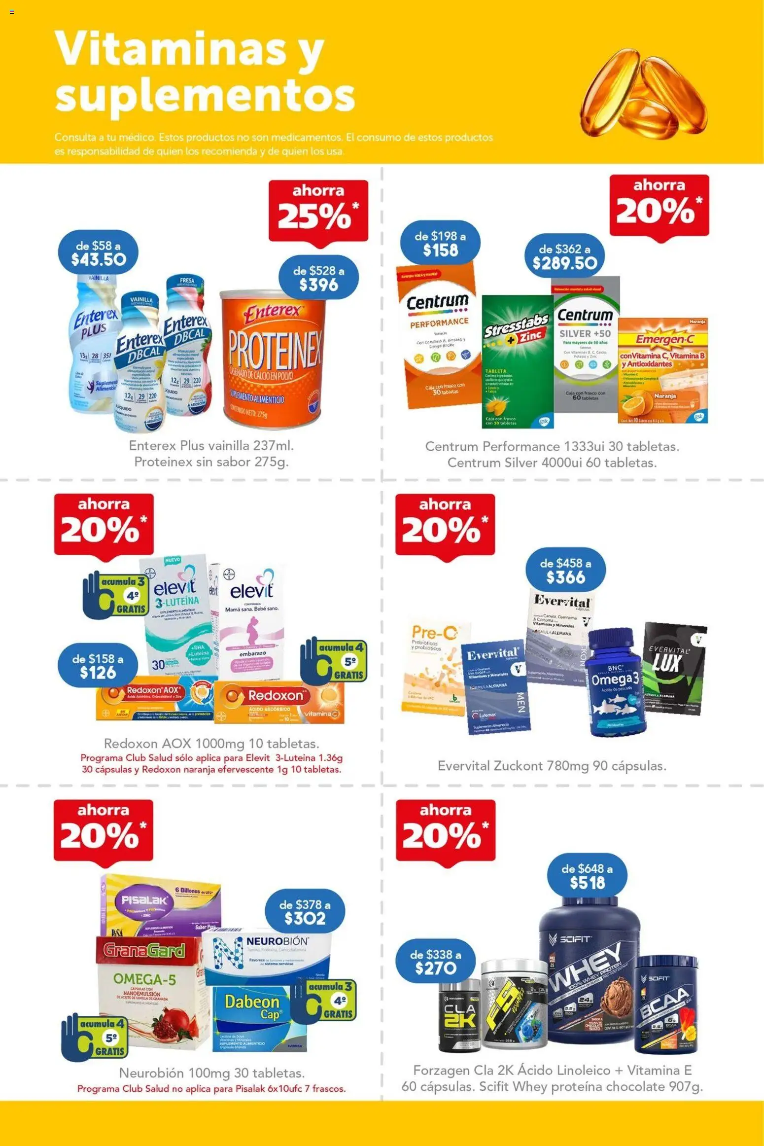 Vista previa las ofertas de la tienda Farmacia San Pablo - Farmacia San Pablo catálogo desde el 14/06/2026 - Chocolate, Fresa, Vitaminas, Omega, Vainilla, Caja, Cápsulas, Polvo
