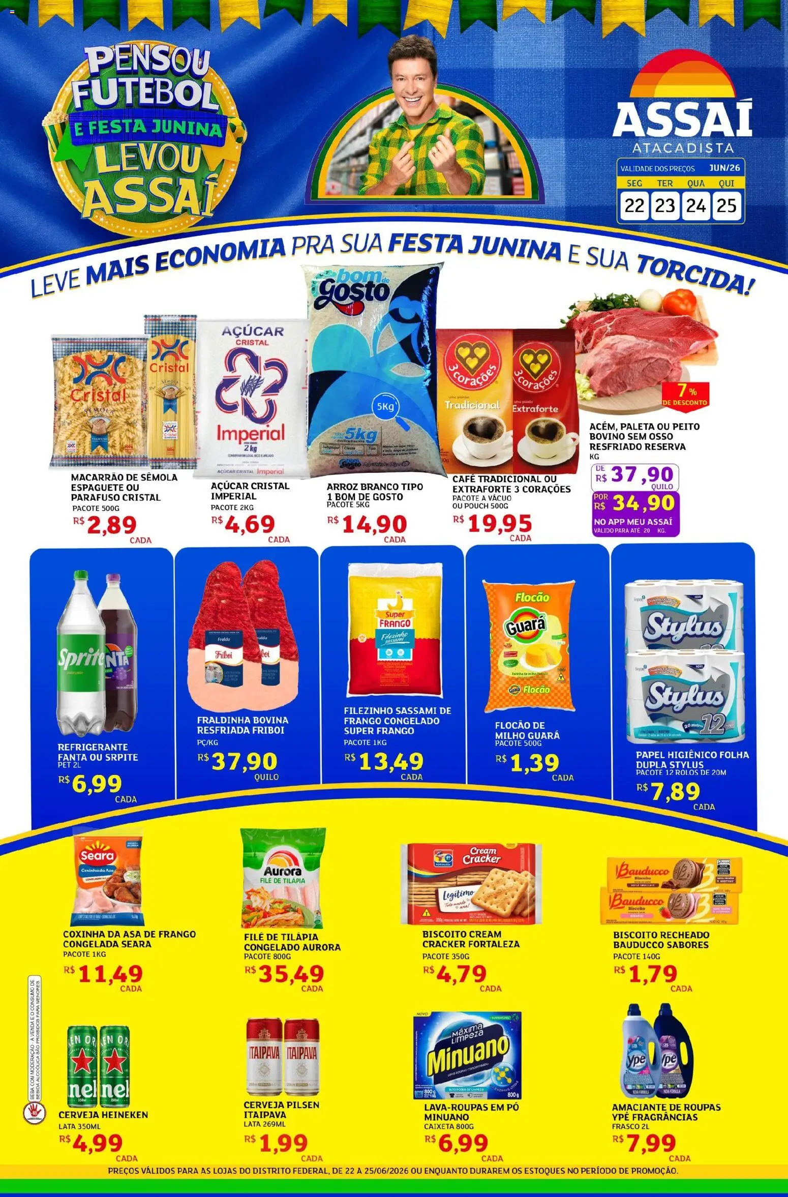 Pré-Visualização do folheto "Assaí Atacadista ofertas - DF" da loja Assaí Atacadista válido a partir de 22/06/2026