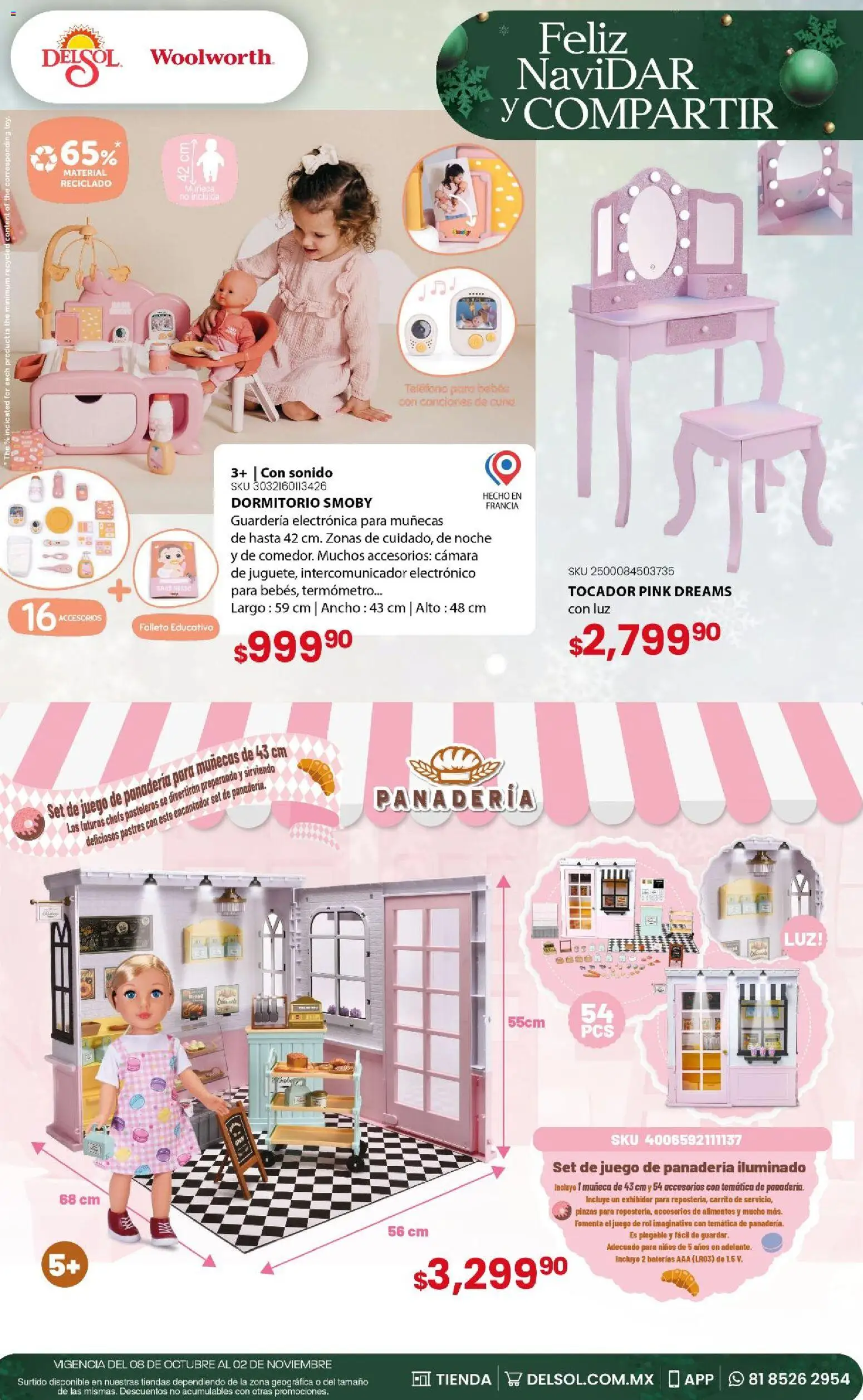 Vista previa las ofertas de la tienda Del Sol y Woolworth - Del Sol y Woolworth - Feliz NaviDar y Compartir desde el 08/10/2026 