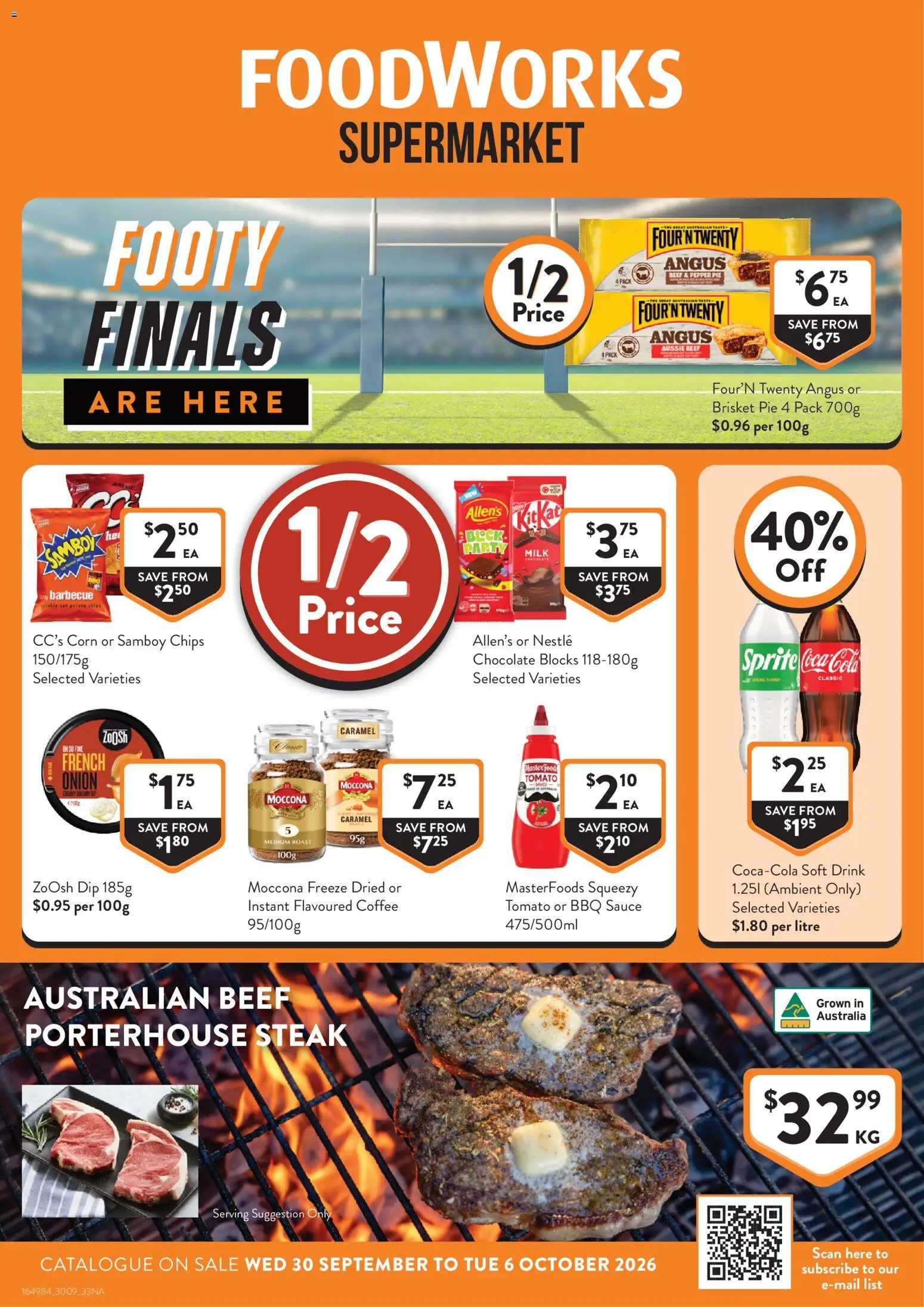 Preview of catalogue Foodworks catalogue from shop Foodworks valid 30/09/2026