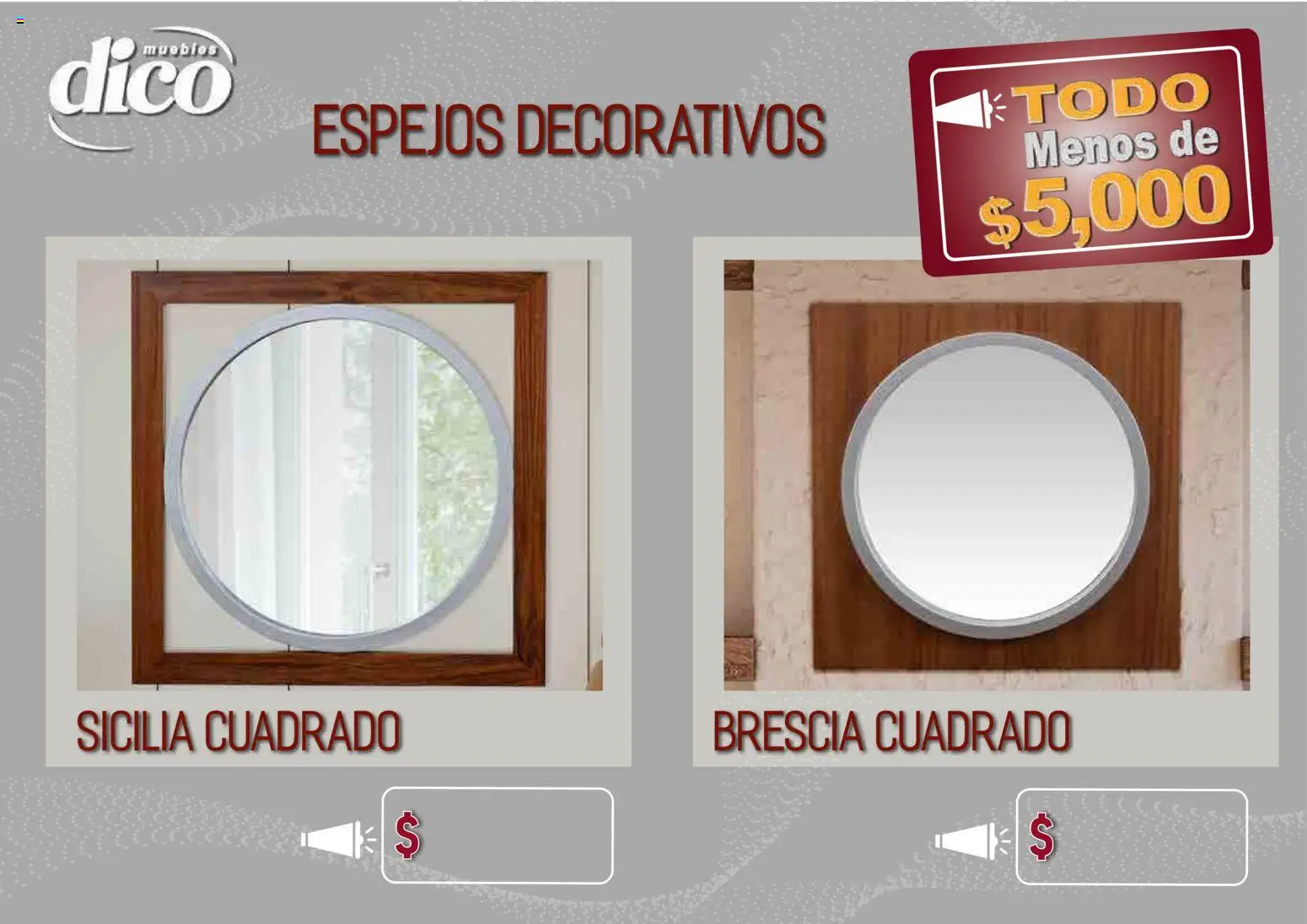 Vista previa las ofertas de la tienda Muebles Dico - Muebles Dico catálogo Todo menos de 5000 Pacifico desde el 09/04/2026 