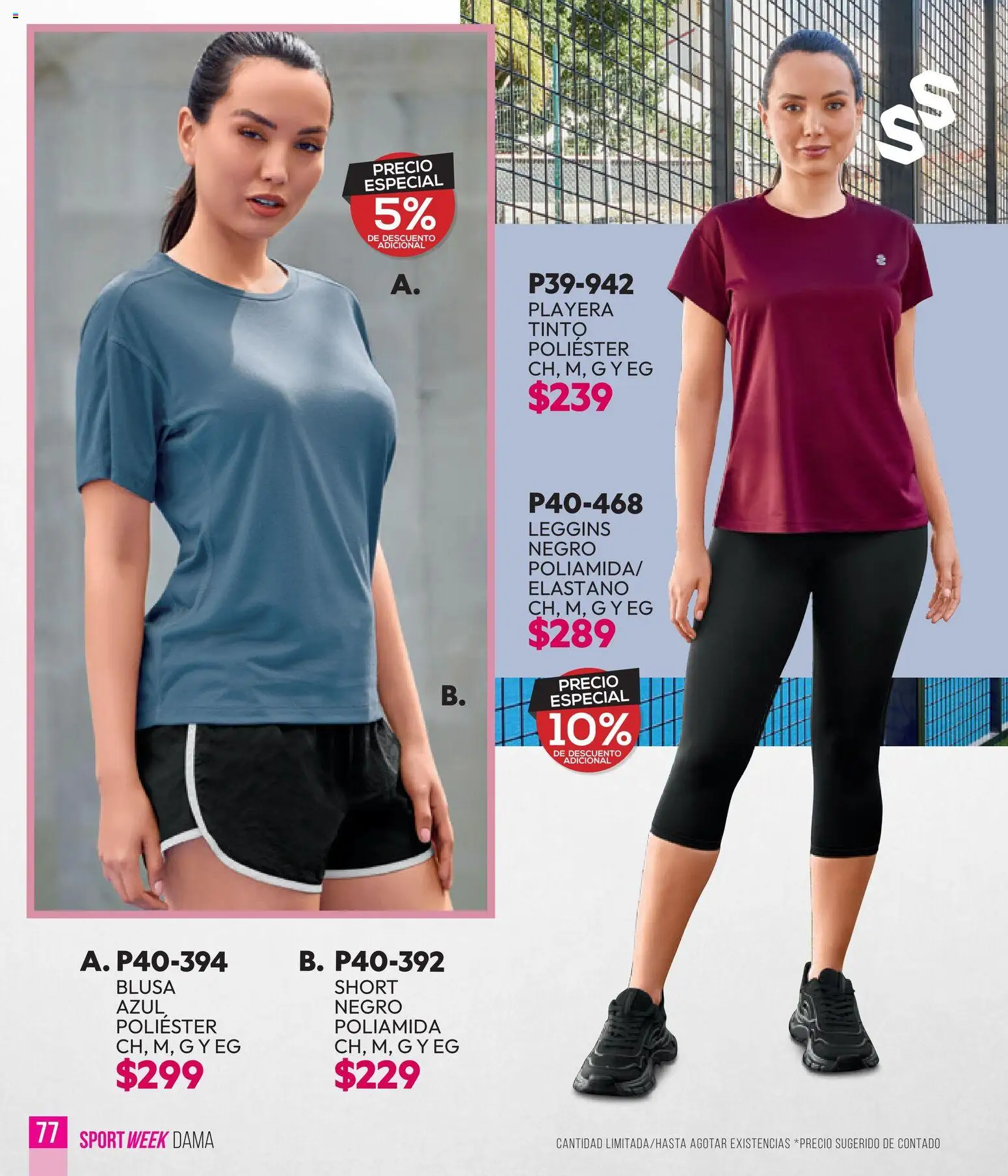 Vista previa las ofertas de la tienda Cklass - Cklass catálogo Sportweek desde el 28/04/2026 - Playera, Short, Blusa