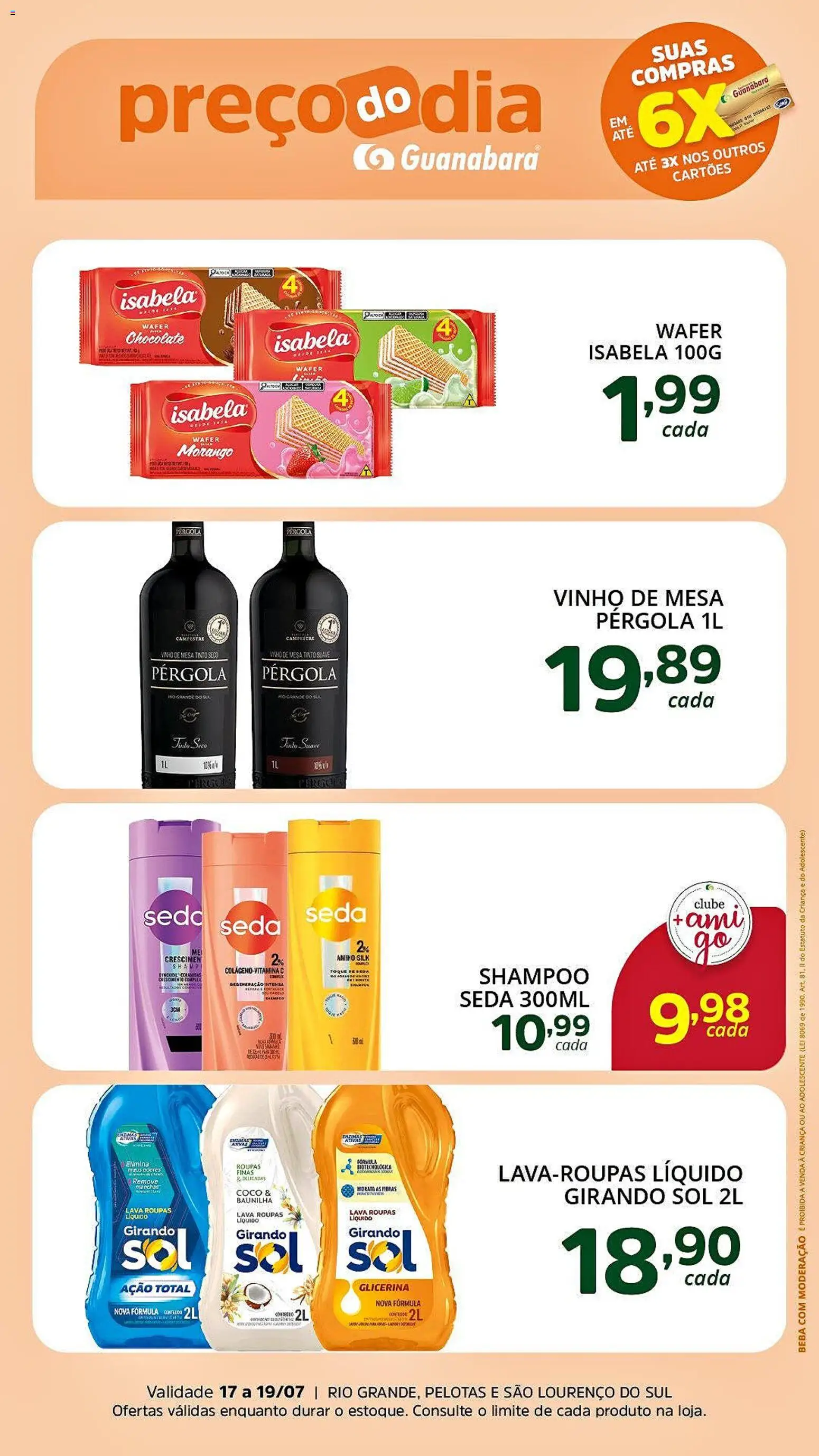 Pré-Visualização do folheto "Supermercado Guanabara - Ofertas da semana" da loja Supermercado Guanabara válido a partir de 17/07/2026