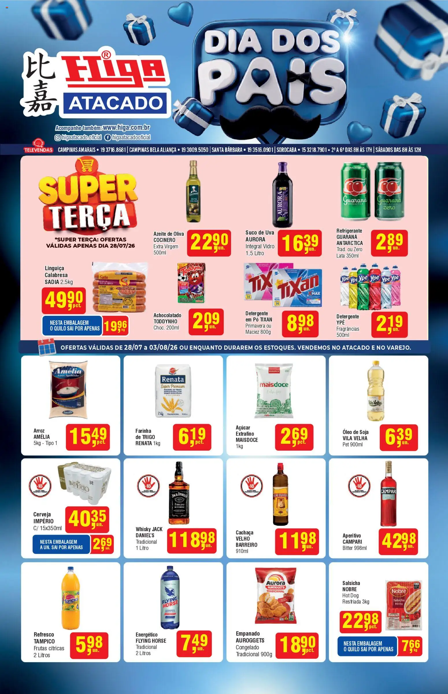 Pré-Visualização do folheto "Higa Atacado - Ofertas da semana" da loja Higa Atacado válido a partir de 28/07/2026
