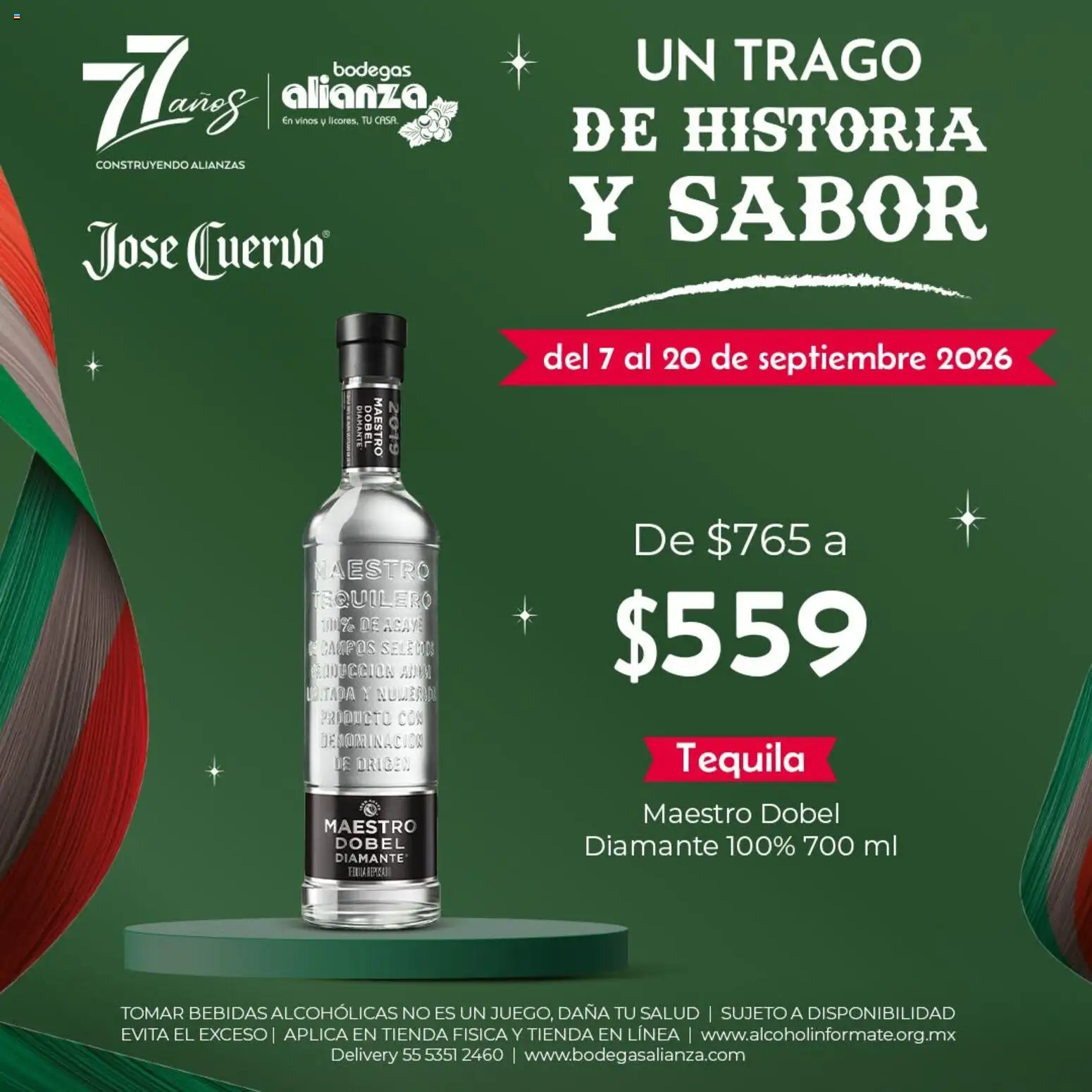 Vista previa las ofertas de la tienda Bodegas Alianza - Bodegas Alianza Aprovecha las promociones de temporada desde el 07/09/2026 