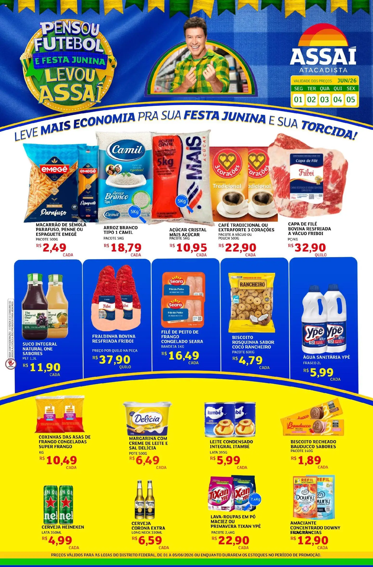Pré-Visualização do folheto "Assaí Atacadista ofertas - DF" da loja Assaí Atacadista válido a partir de 01/06/2026