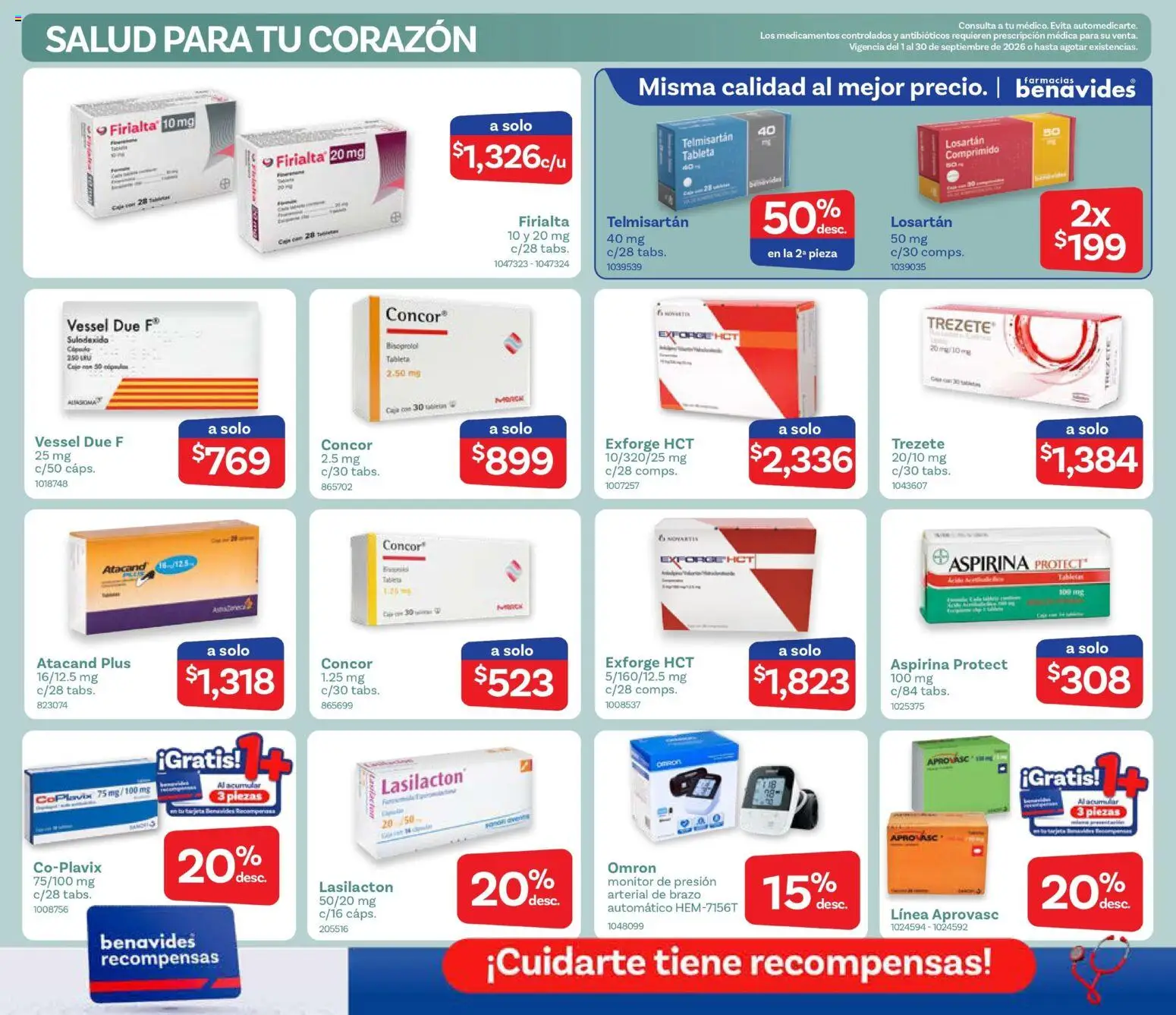Vista previa las ofertas de la tienda Farmacia Benavides - Farmacia Benavides catálogo desde el 01/09/2026 