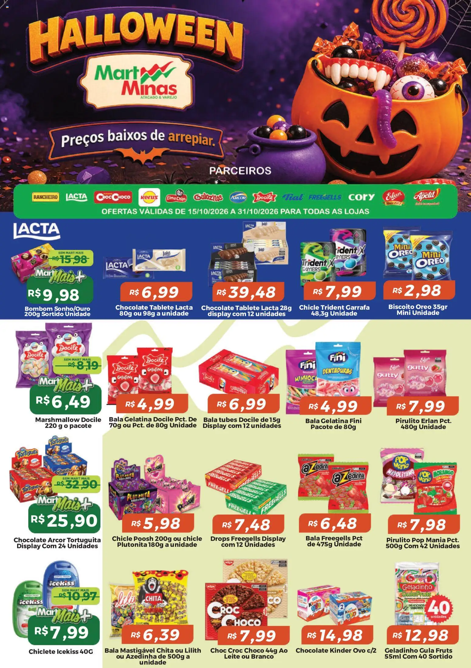 Pré-Visualização do folheto "Mart Minas ofertas Halloween" da loja Mart Minas válido a partir de 15/10/2026