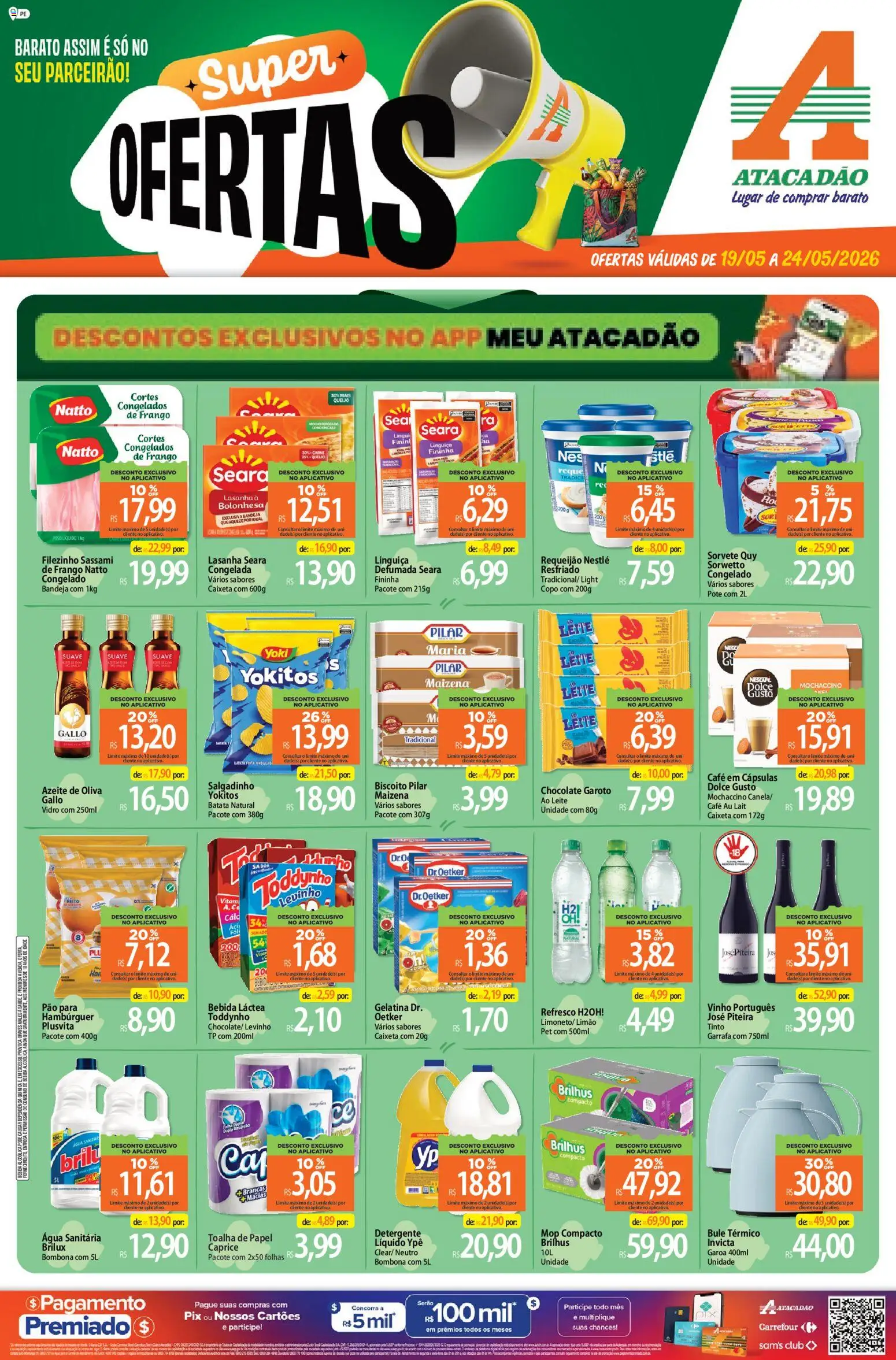 Pré-Visualização do folheto "Atacadão ofertas - PE" da loja Atacadão válido a partir de 19/05/2026