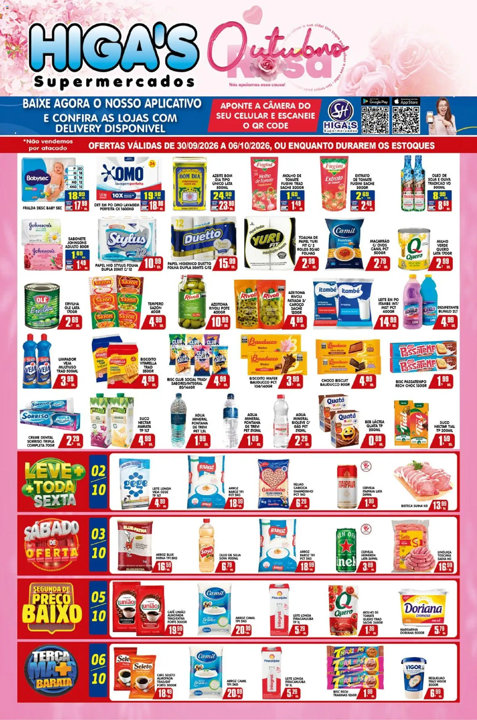 Pré-Visualização do folheto "Higa's Supermercado - Ofertas da semana" da loja Higa's Supermercado válido a partir de 30/09/2026
