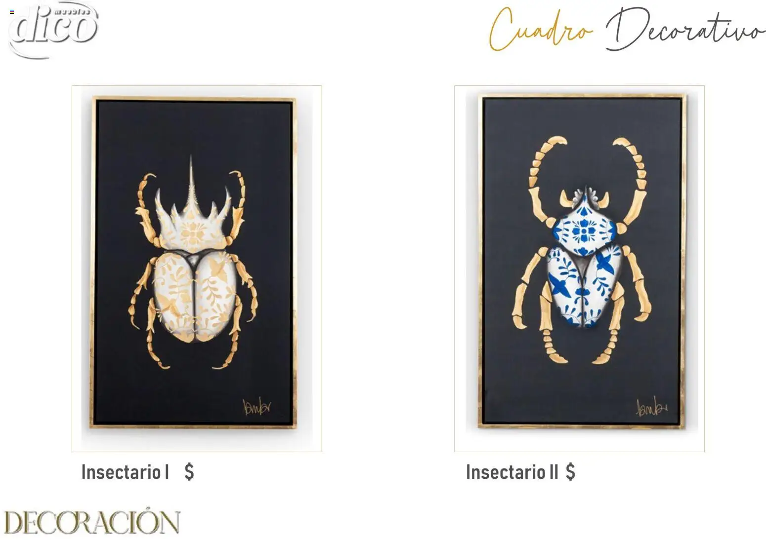 Vista previa las ofertas de la tienda Muebles Dico - Catálogo Decoración desde el 09/12/2025 
