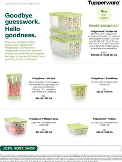 Un aperçu du dépliant Tupperware weekly flyer du magasin Tupperware est valide à partir 1 juin 2026