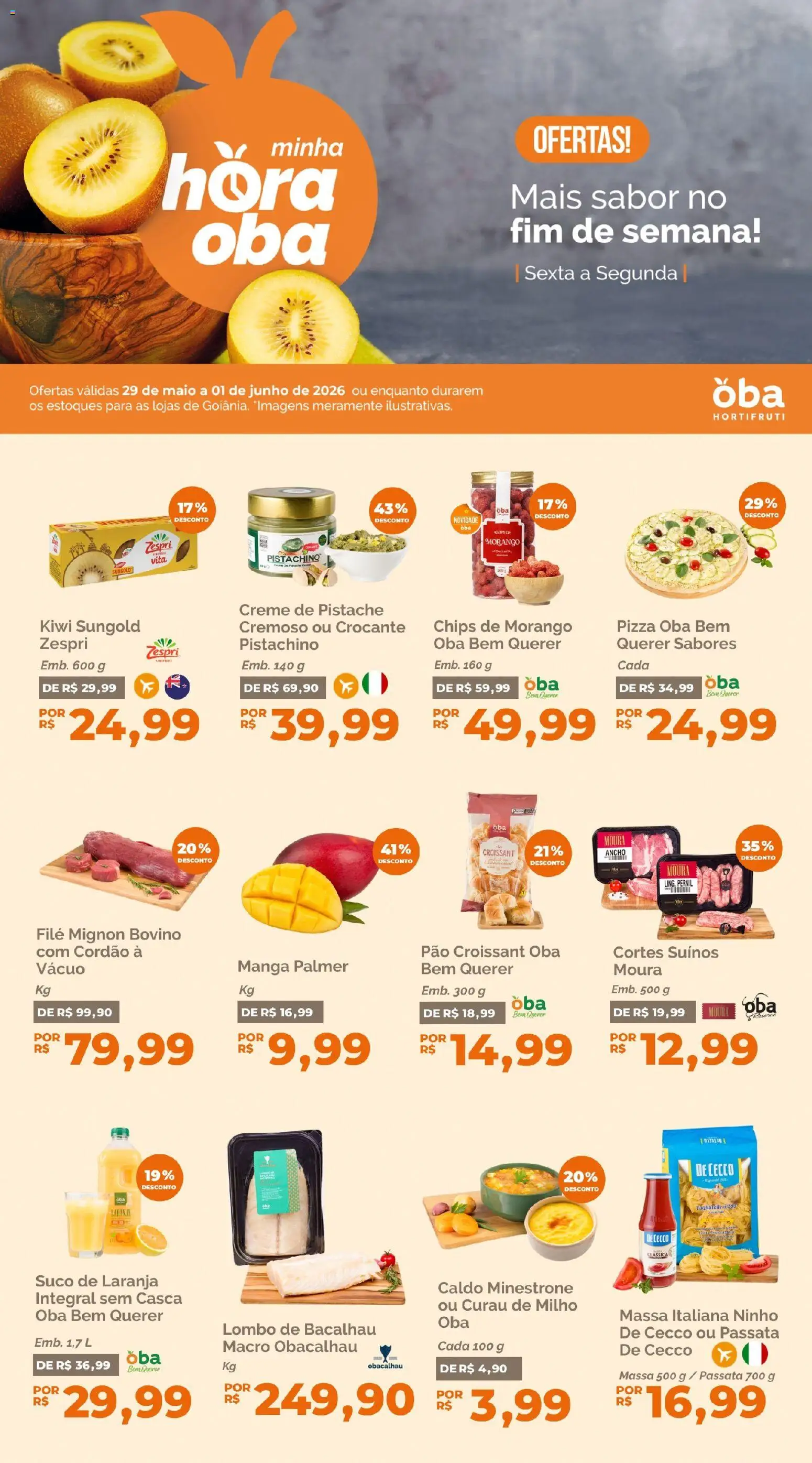 Pré-Visualização do folheto "Oba Hortifruti - Ofertas da semana" da loja Oba Hortifruti válido a partir de 29/05/2026