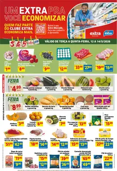 Pré-Visualização do folheto "Extra ofertas de Mercado Terça e Quinta" da loja Extra válido a partir de 12/05/2026