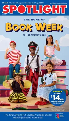 Preview of catalogue Spotlight The Home Of Book Week from shop Spotlight valid 6 Aug 2026