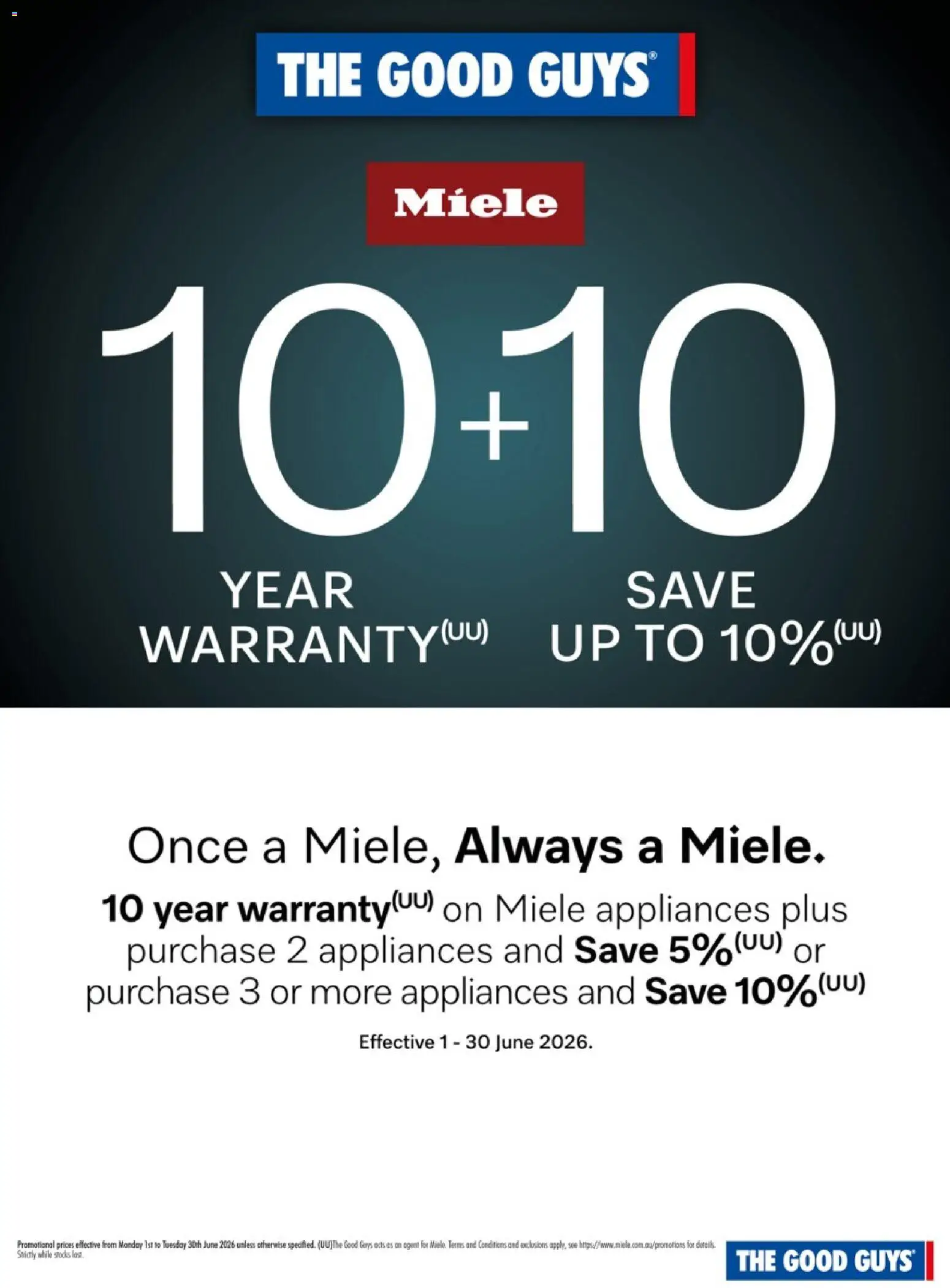 Preview of catalogue The Good Guys Miele from shop The Good Guys valid 01/06/2026