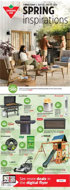 Preview of leaflet Canadian Tire - SPRING Inspirations from shop Canadian Tire is valid from Apr 30, 2026