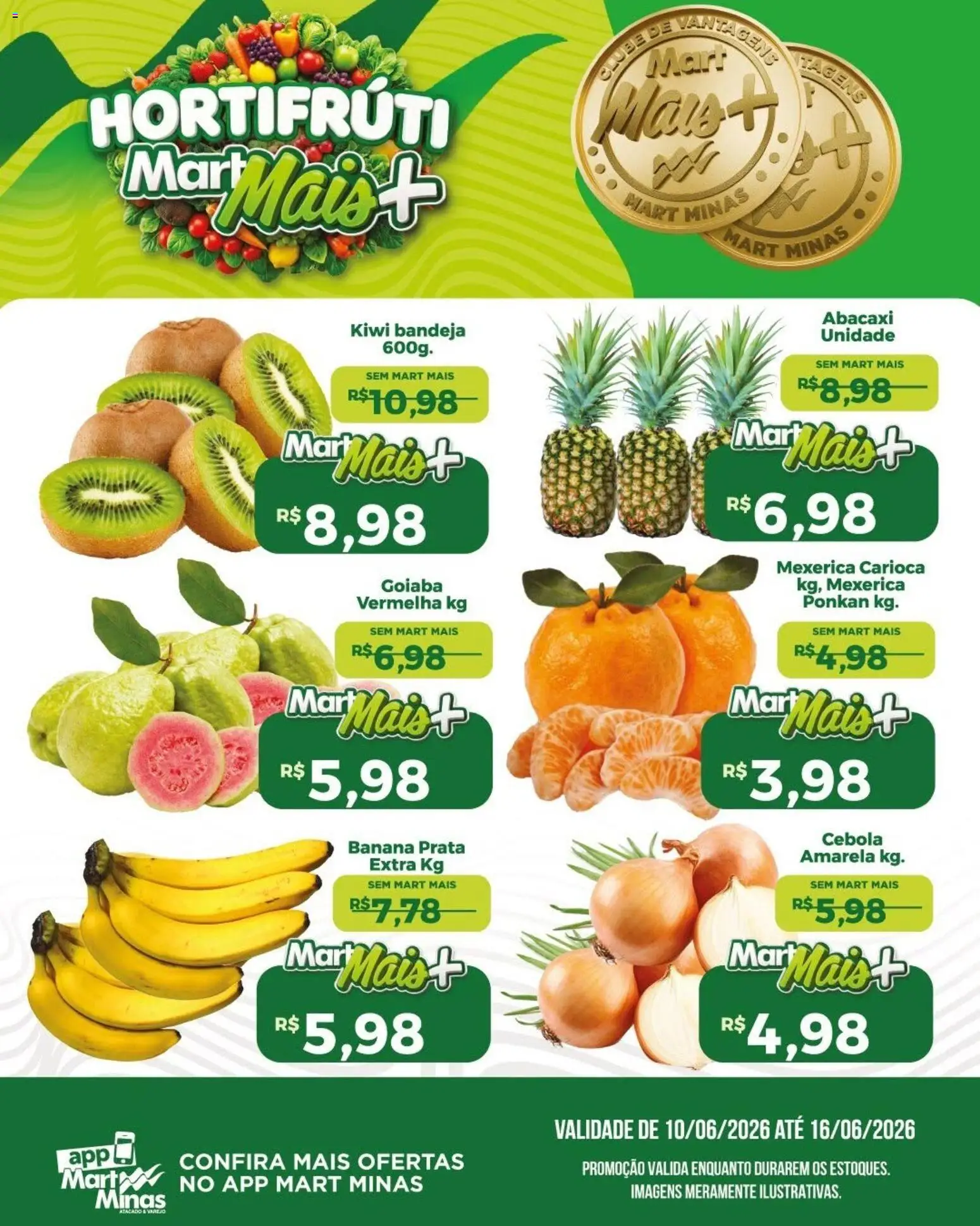 Pré-Visualização do folheto "Mart Minas ofertas Hortifruti" da loja Mart Minas válido a partir de 10/06/2026