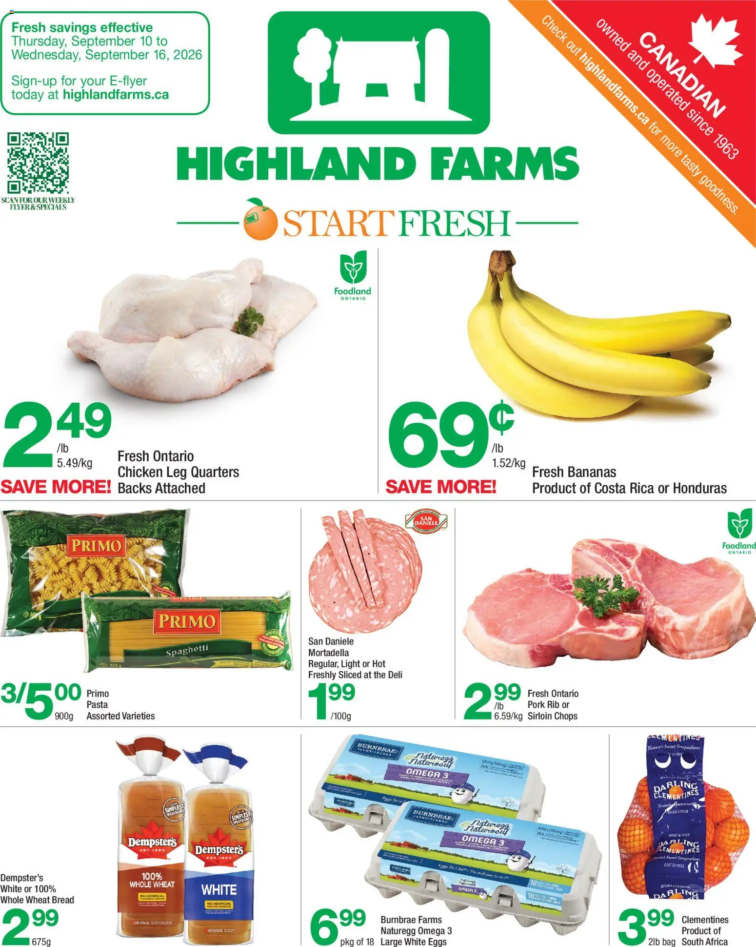 Preview of leaflet Highland Farms weekly flyer / circulaire from shop Highland Farms is valid from Sep 10, 2026