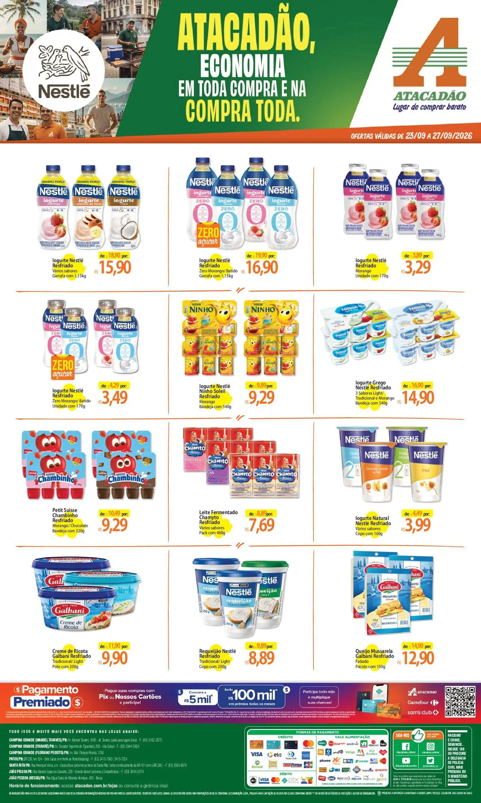 Pré-Visualização do folheto "Atacadão ofertas - PB" da loja Atacadão válido a partir de 23/09/2026