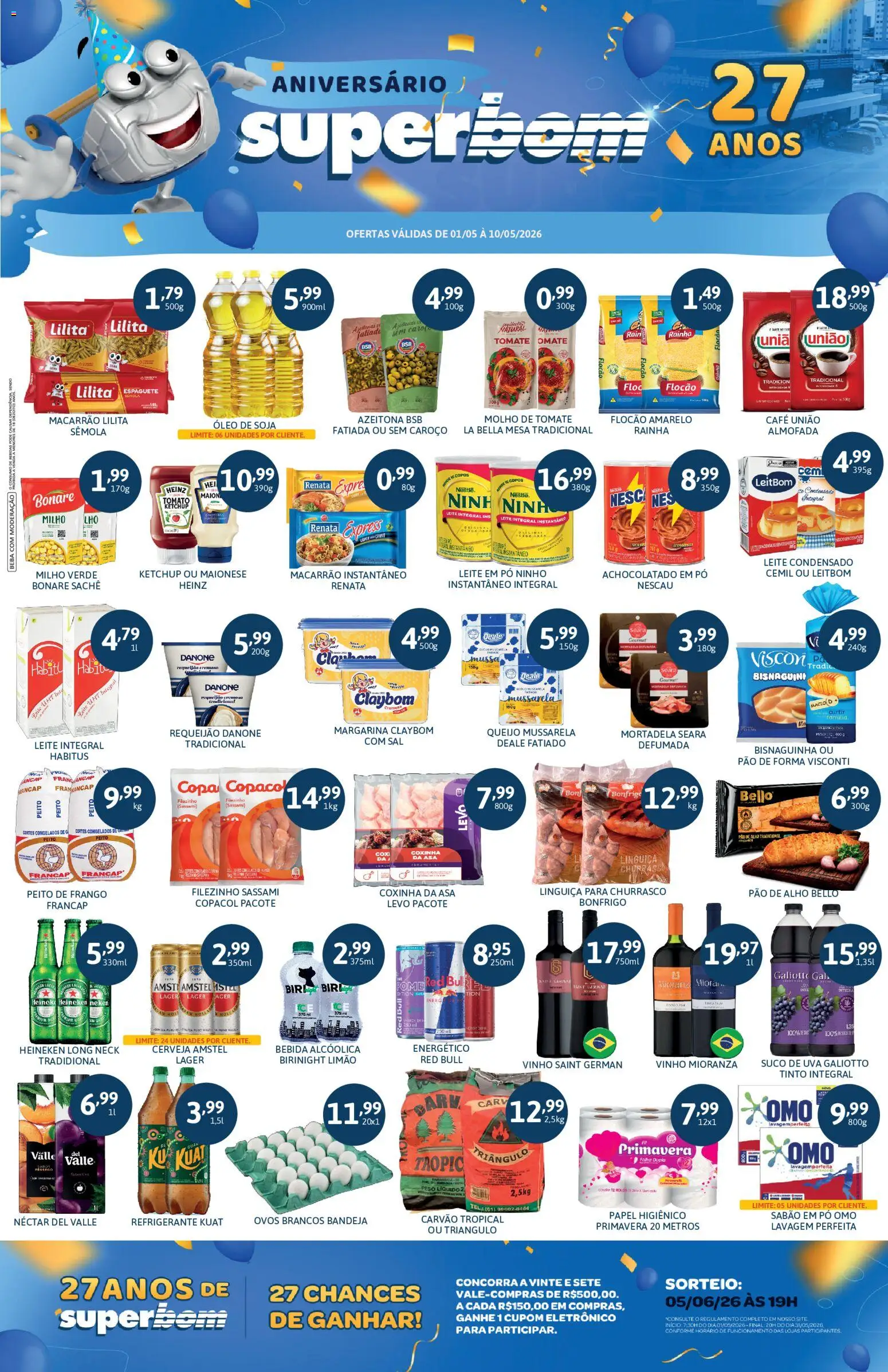 Pré-Visualização do folheto "Superbom ofertas Aniversário" da loja Superbom válido a partir de 01/05/2026