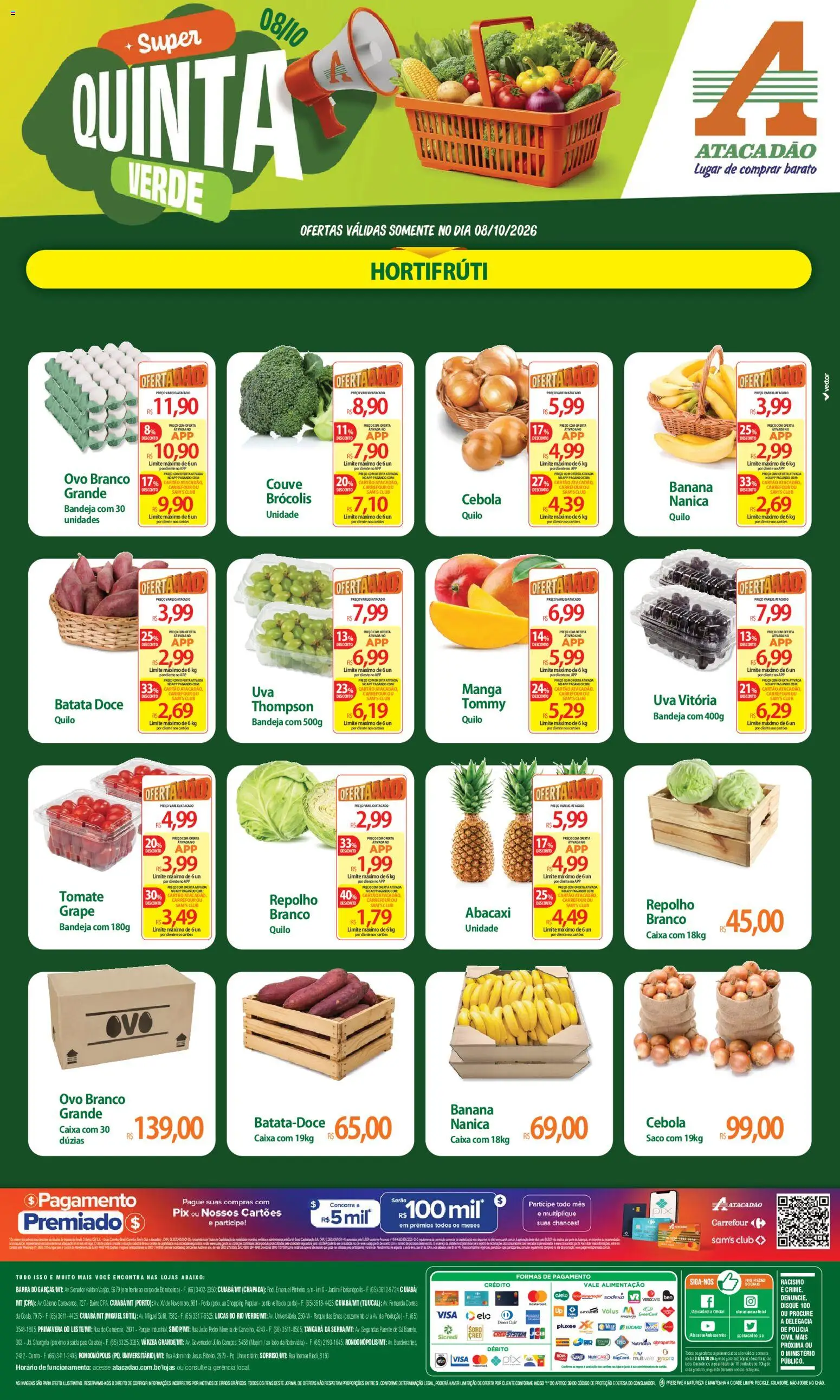 Pré-Visualização do folheto "Atacadão ofertas - MT" da loja Atacadão válido a partir de 08/10/2026