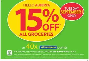 Preview of leaflet Save on foods weekly flyer / circulaire from shop Save on foods is valid from Aug 27, 2026