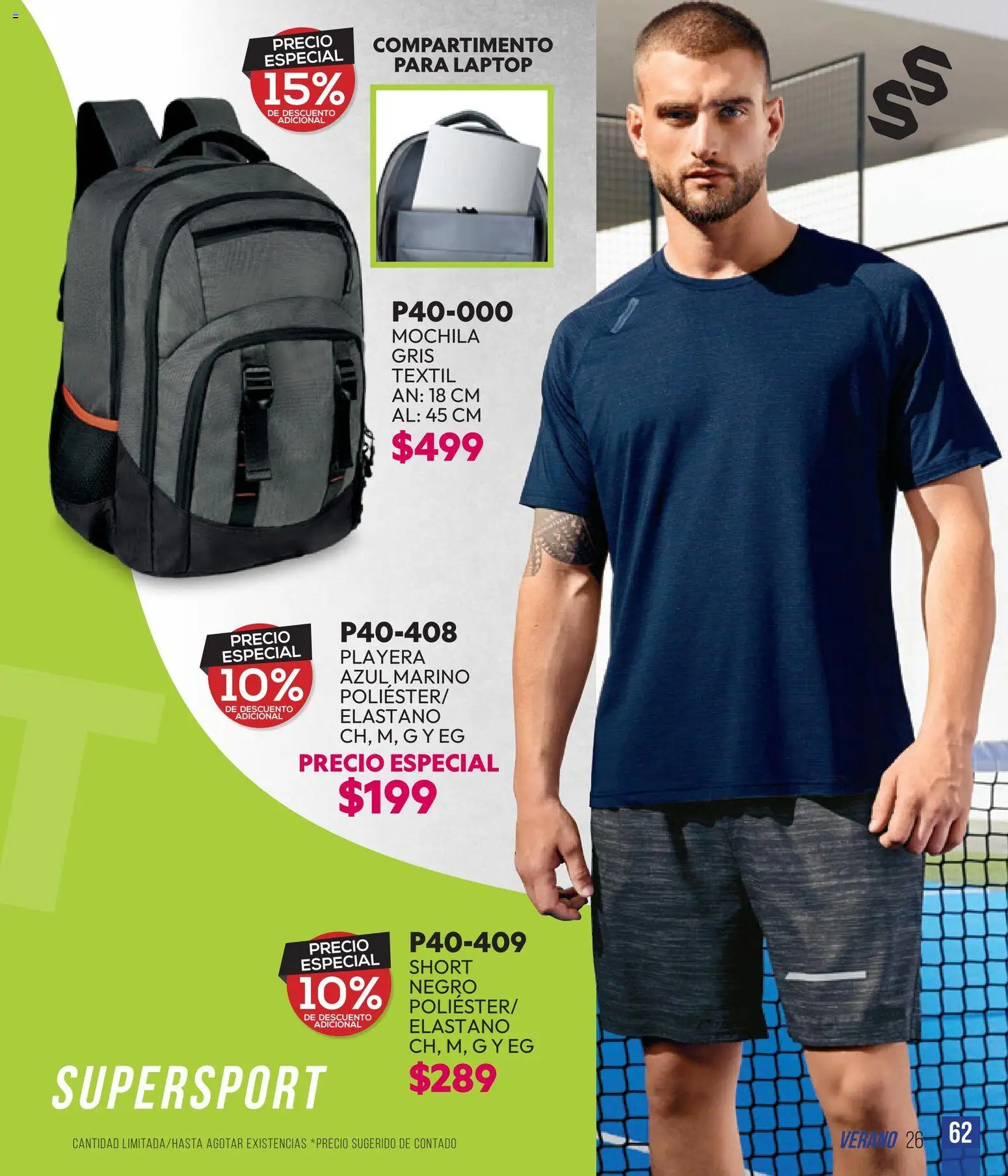 Vista previa las ofertas de la tienda Cklass - Cklass catálogo Sportweek desde el 28/04/2026 - Laptop, Mochila, Playera, Short