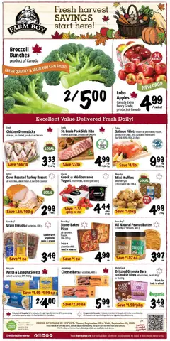 Un aperçu du dépliant Farm Boy weekly flyer / circulaire du magasin Farm Boy est valide à partir 10 sept. 2026