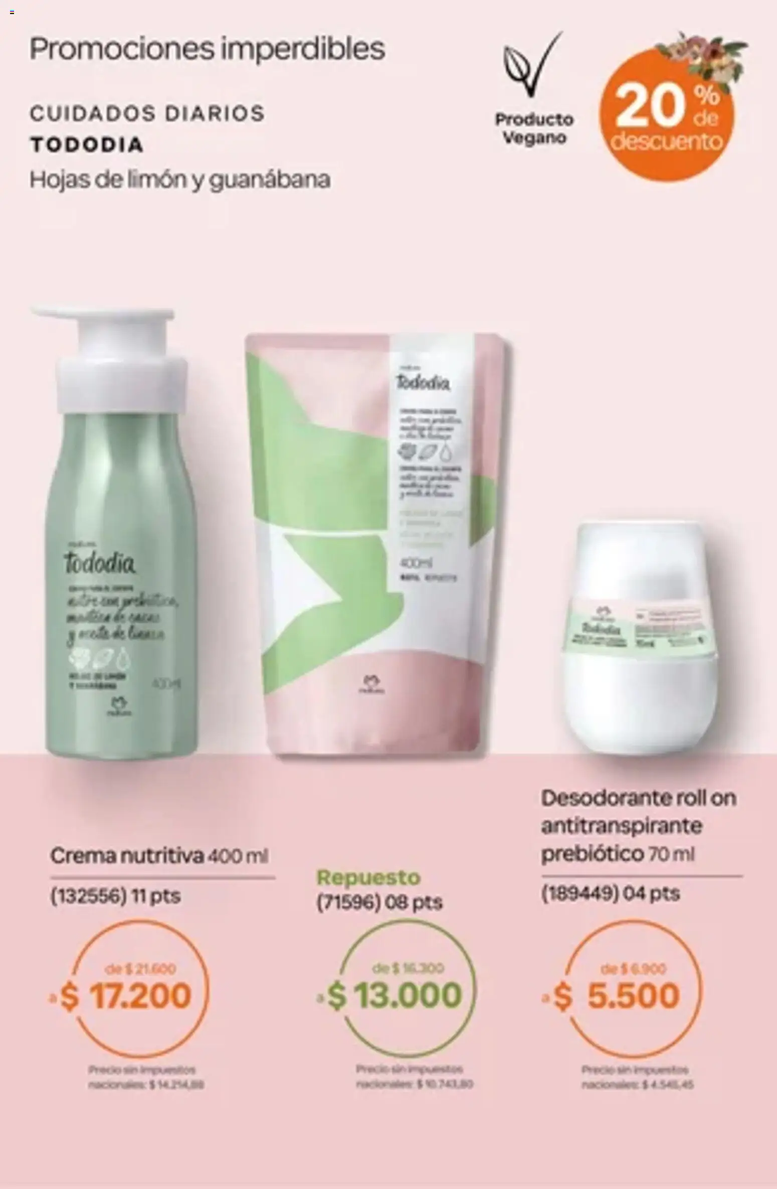 Vista previa del folleto de la tienda Natura válido desde el 01/10/2026 - Diarios, Limón, Crema, Desodorante, Antitranspirante