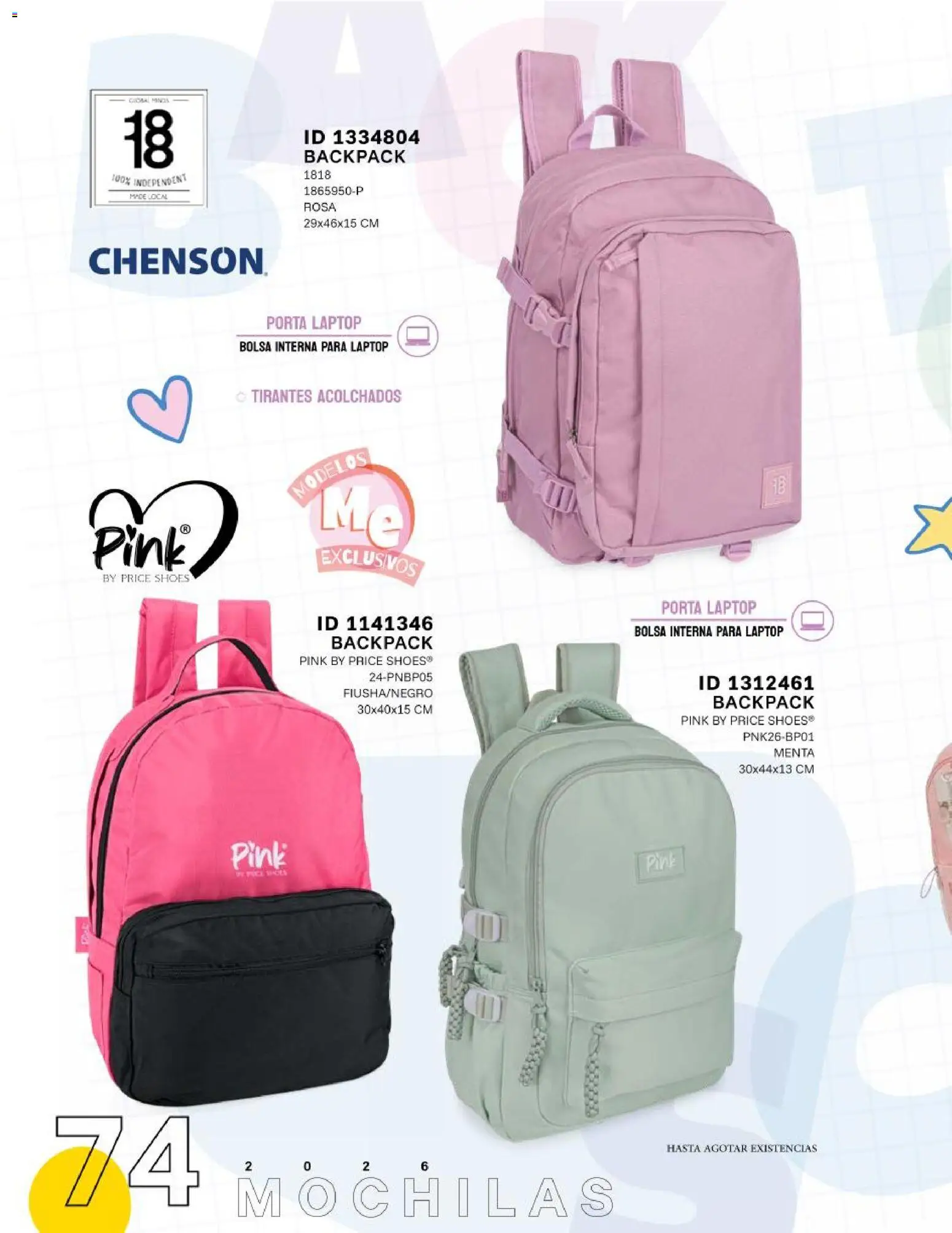 Vista previa las ofertas de la tienda Price Shoes - Price Shoes catálogo Mochilas desde el 12/06/2026 