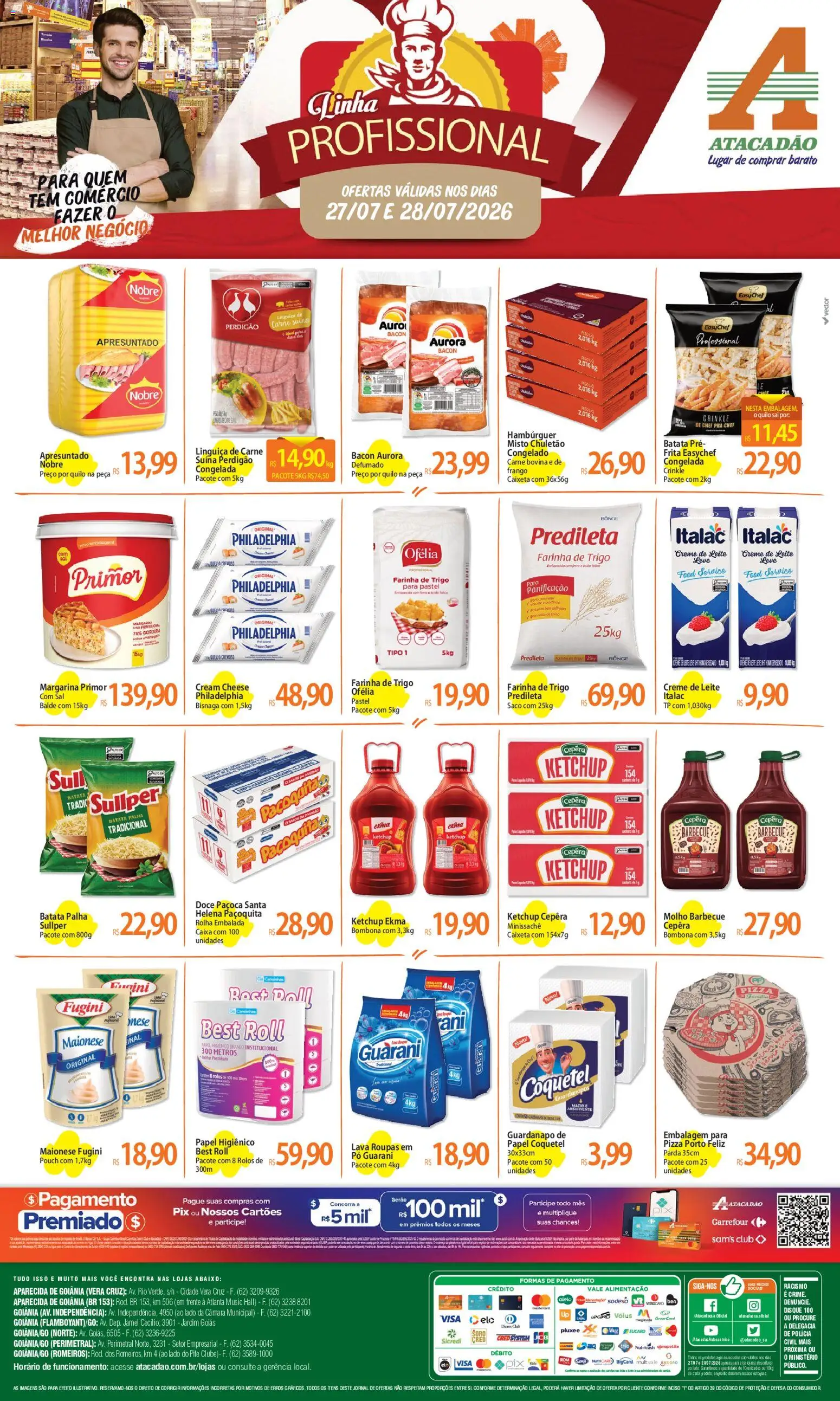 Pré-Visualização do folheto "Atacadão ofertas - GO" da loja Atacadão válido a partir de 27/07/2026