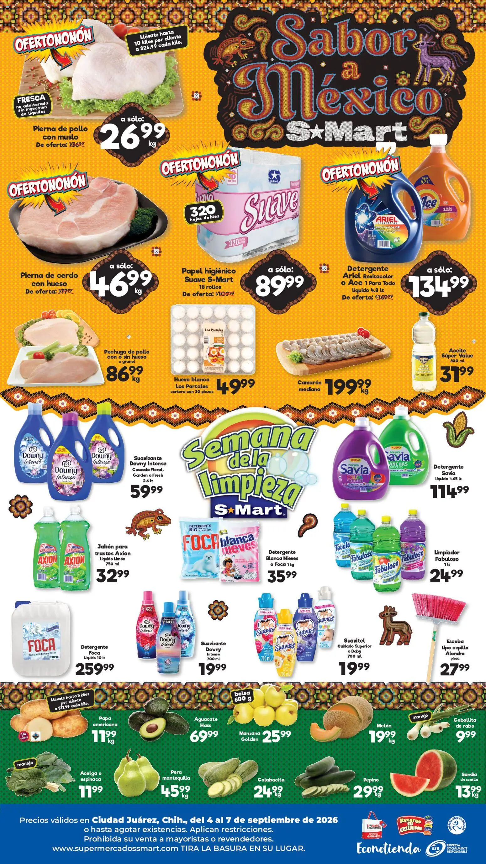 Vista previa las ofertas de la tienda S-Mart - S-Mart folleto Ciudad Juárez desde el 04/09/2026 