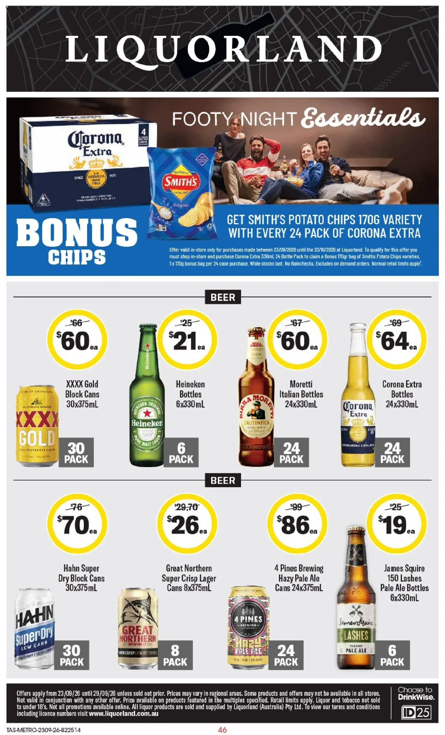 Preview of catalogue Coles catalogue Liquorland TAS from shop Coles valid 23/09/2026