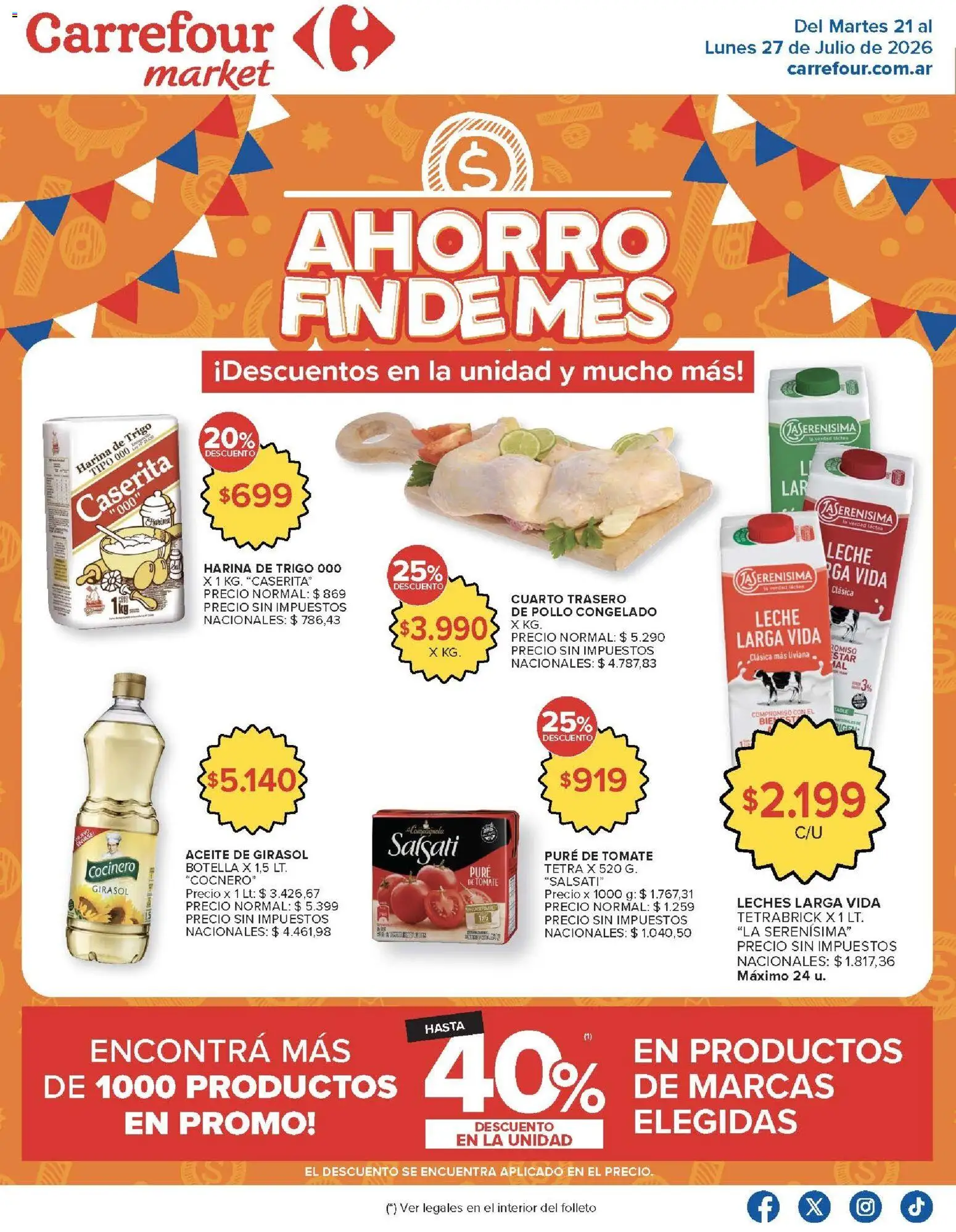 Vista previa del folleto de la tienda Carrefour Market válido desde el 21/07/2026 